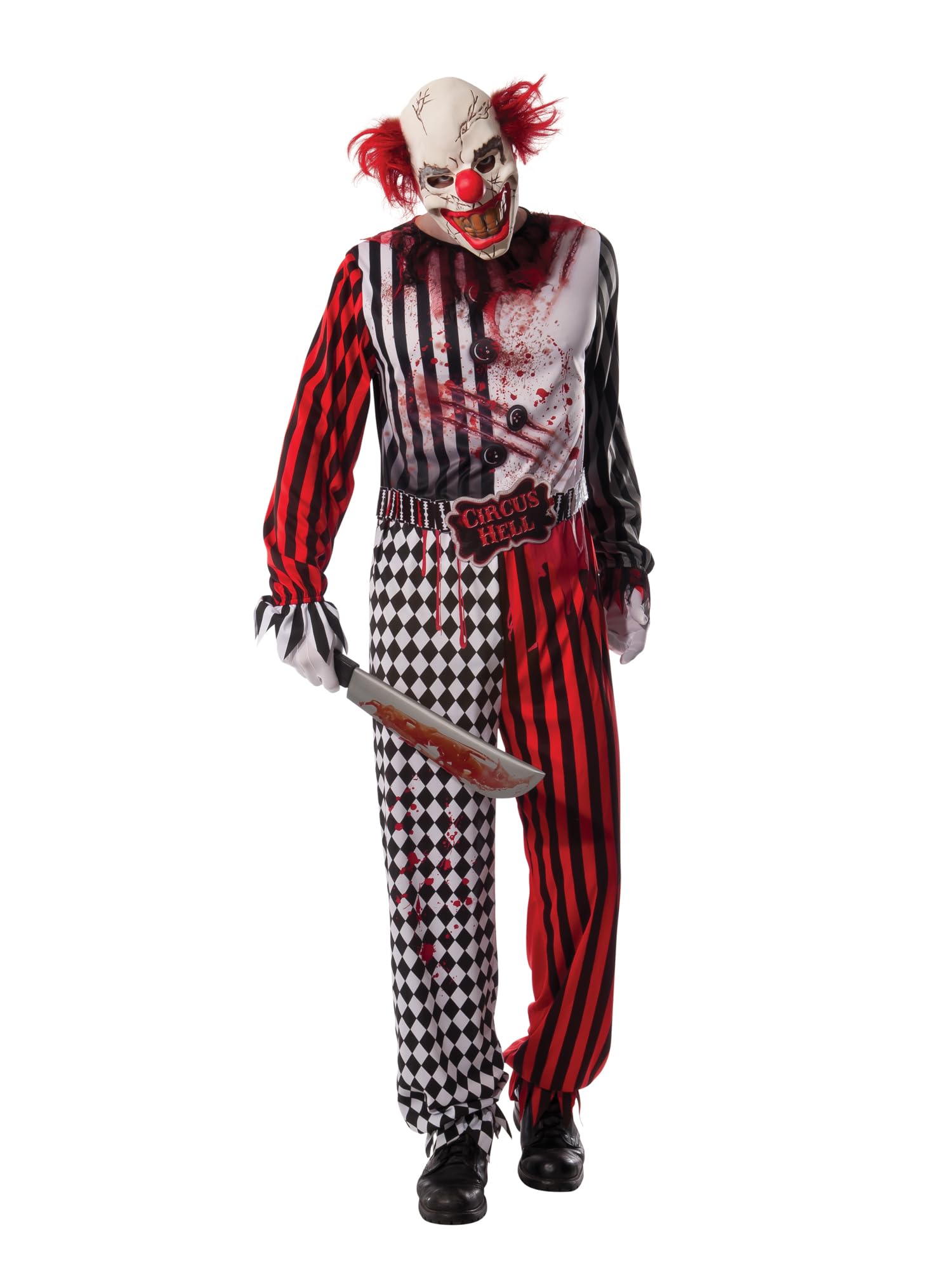 Rubies Official Evil Clown Horror Halloween, Adult Costume