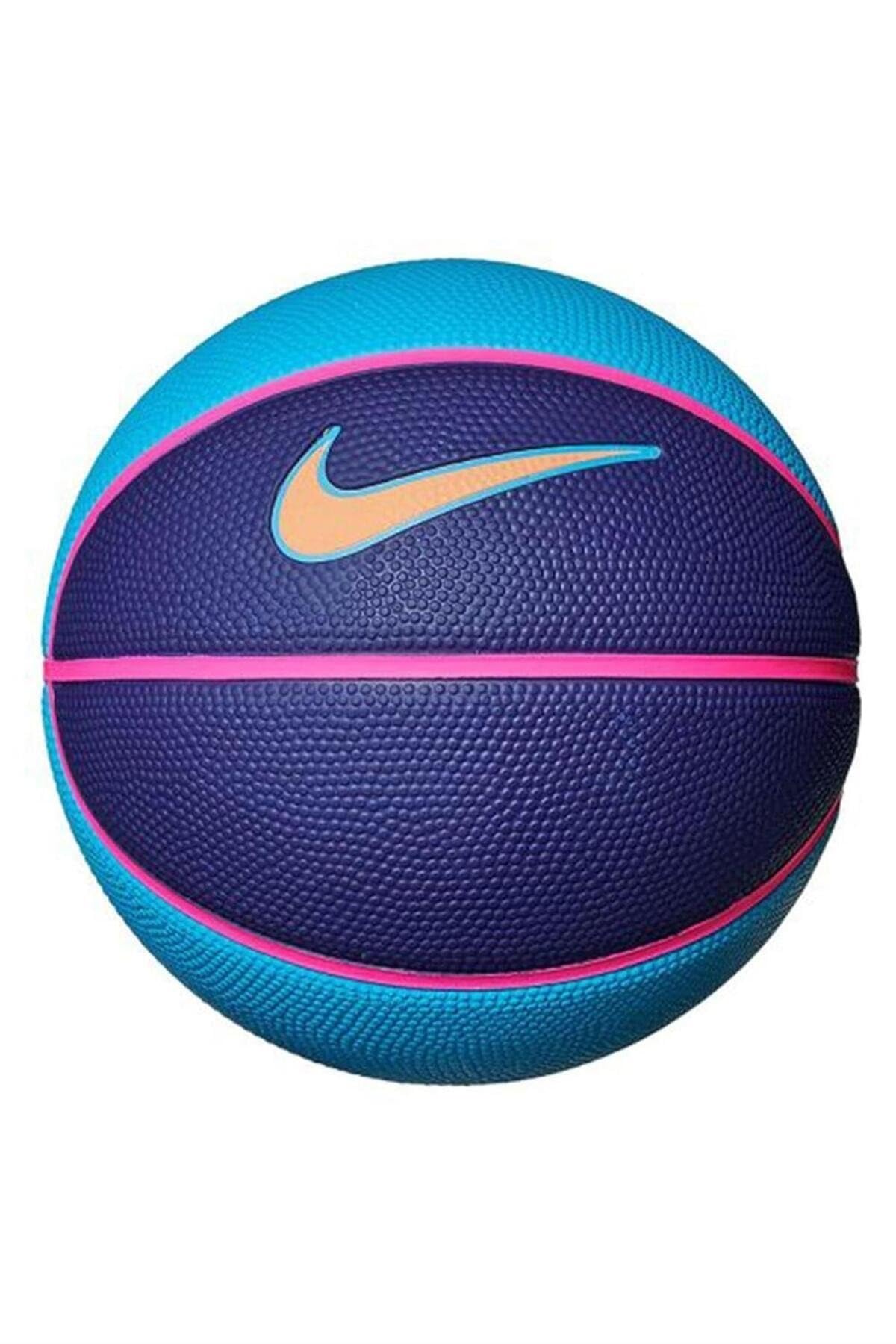 NIKE Unisex - Adult Swoosh Skills Basketball, Laser Blue/Deep Royal Blue/Hyper Pink/Orange Trance, 3