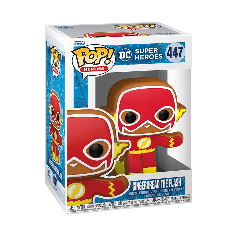 Funko POP! Heroes: DC Holiday - the Flash - Gingerbread - DC Comics - Collectable Vinyl Figure - Gift Idea - Official Merchandise - Toys for Kids & Adults - Comic Books Fans