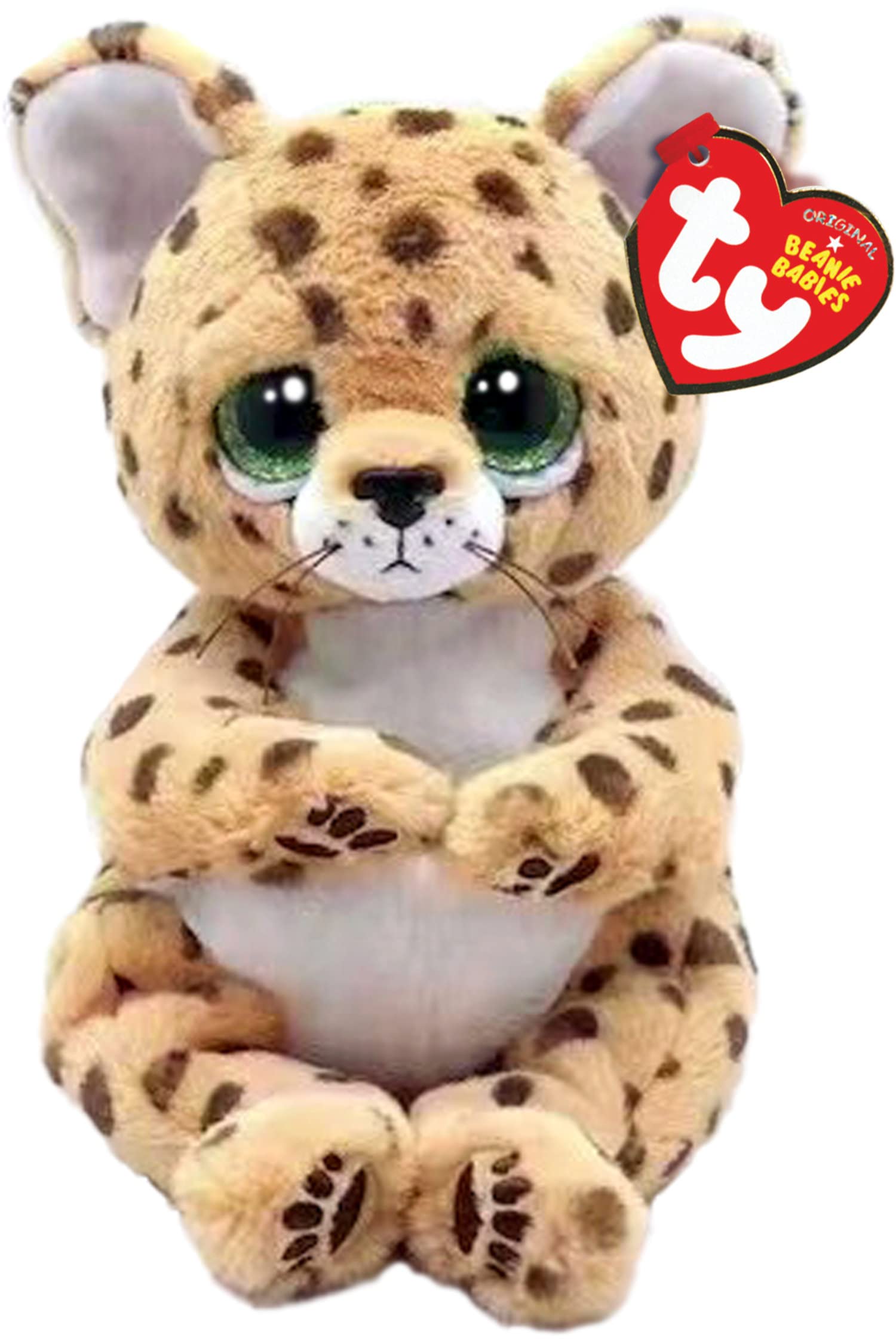 TY Lloyd Leopard Beanie Bellie Regular 6 Inches | Beanie Baby Soft Plush Toy | Collectible Cuddly Fabric Teddy