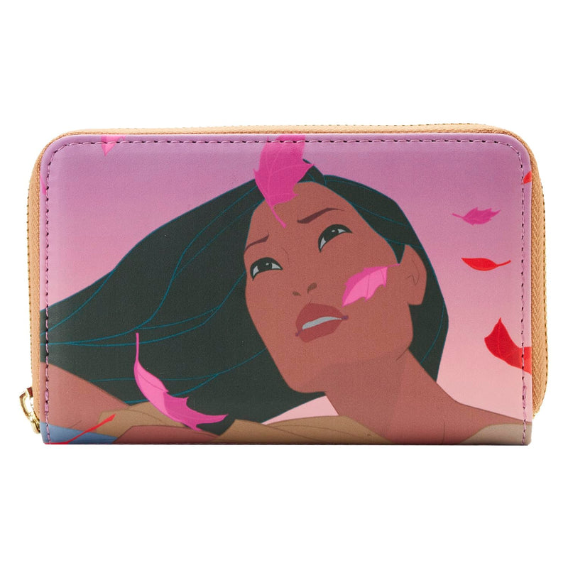 LOUNGEFLY Disney Pocahontas Princess Scene Purse, Multicoloured, Foldable Wallet