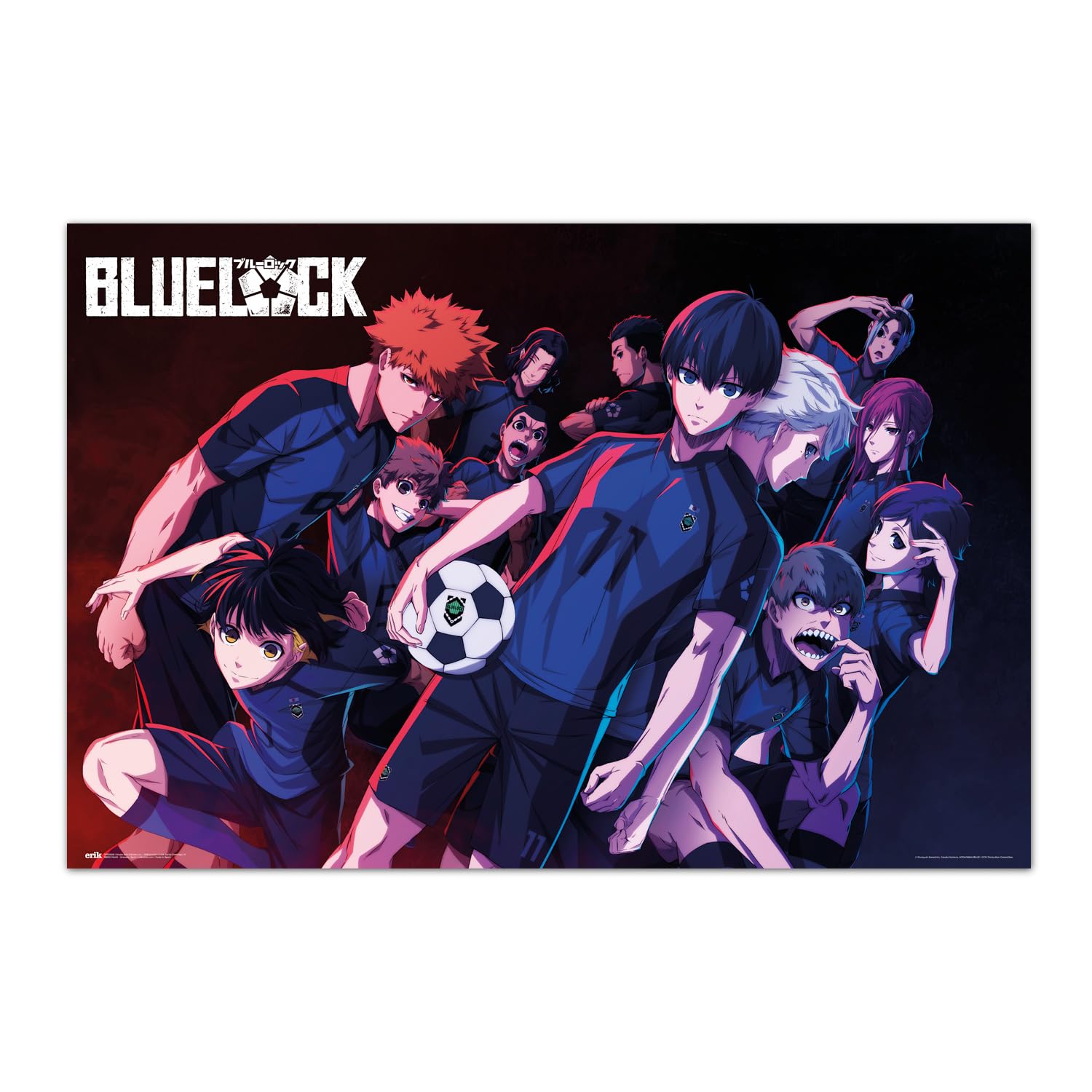 Grupo Erik Blue Lock Team Z Poster - 36 x 24 inches / 91.5 x 61 cm - Shipped Rolled Up - Cool Posters - Art Poster - Posters & Prints - Wall Posters