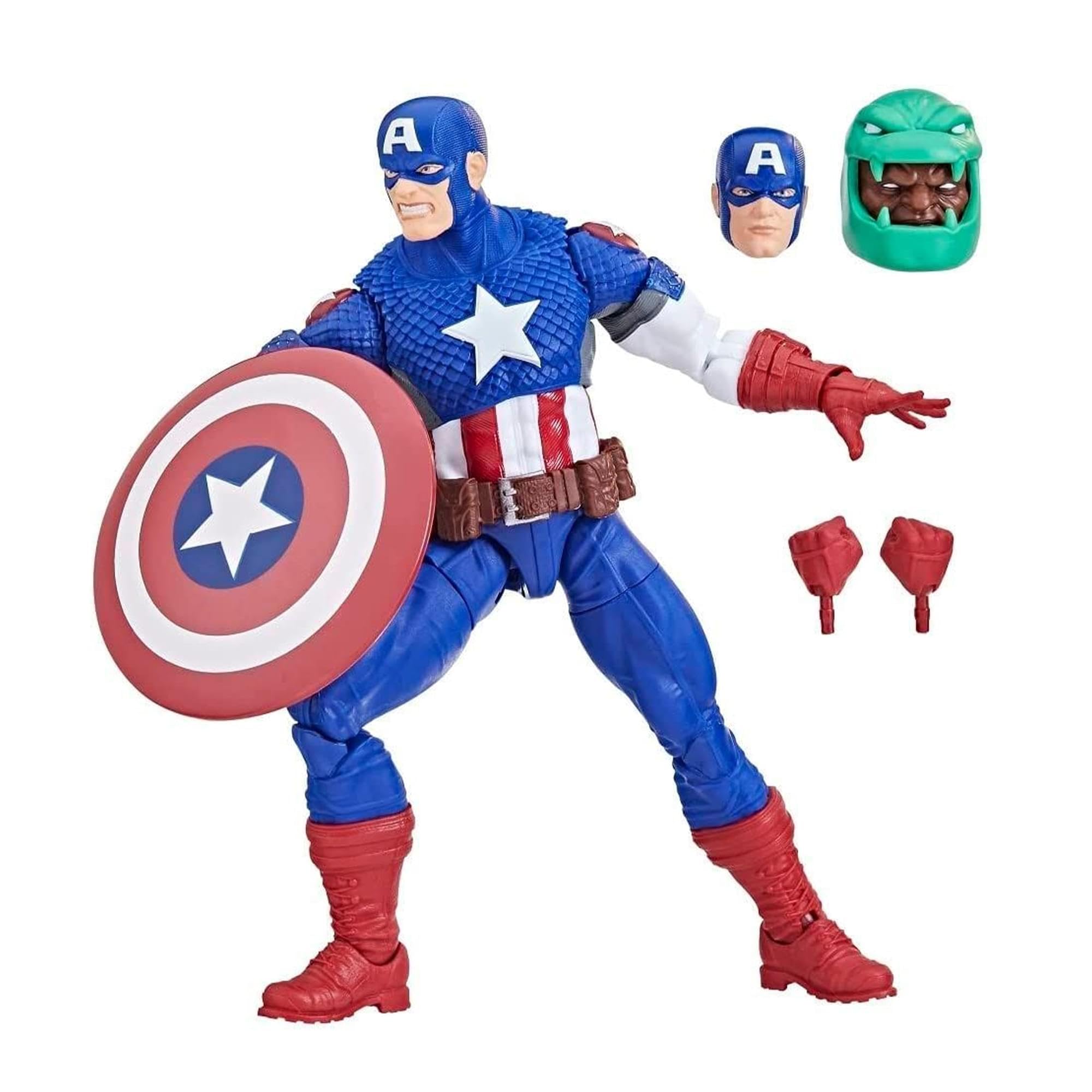 Marvel Hasbro Legends Series: Ultimate Captain America Ultimates, Classic Comic Legends Action Figure, 15 cm, Multicolor, F6616