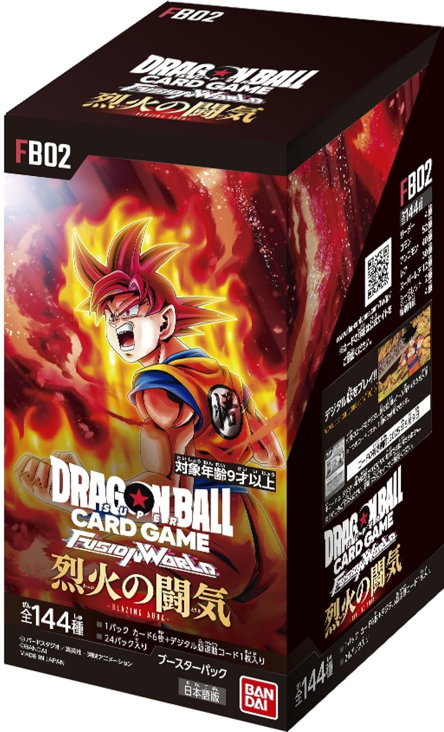 BANDAI TCG：Dragon Ball Super Card Game Fusion World Blazing Aura Booster Box FB02 Japanese