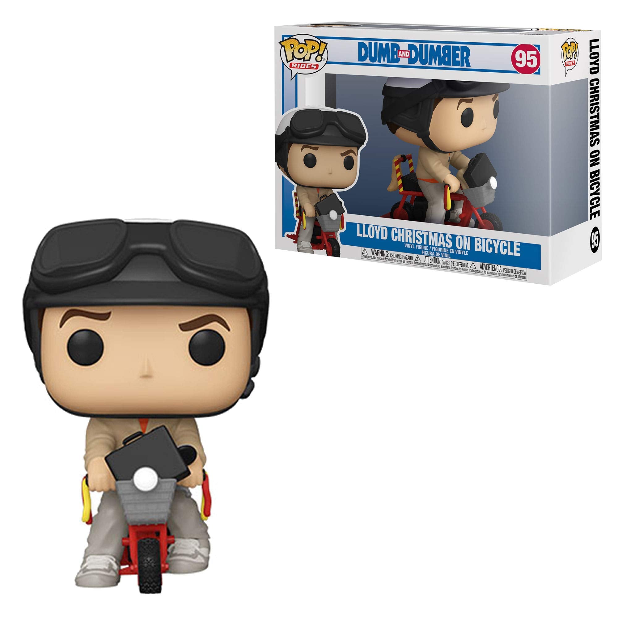 Funko POP! Ride: Dumb & Dumber - Lloyd Christmas With Bicycle - Dumb and Dumber - Collectable Vinyl Figure - Gift Idea - Official Merchandise - Toys for Kids & Adults - Movies Fans