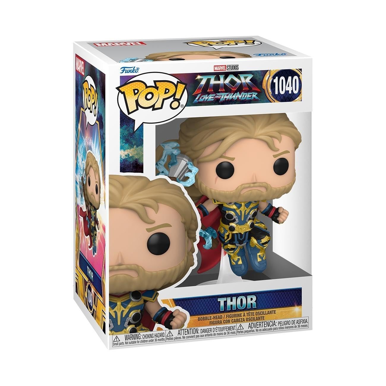 Funko Pop! Marvel: Thor: Love and Thunder - Thor - Collectable Vinyl Figure - Gift Idea - Official Merchandise - Toys for Kids & Adults - Movies Fans - Model Figure for Collectors and Display