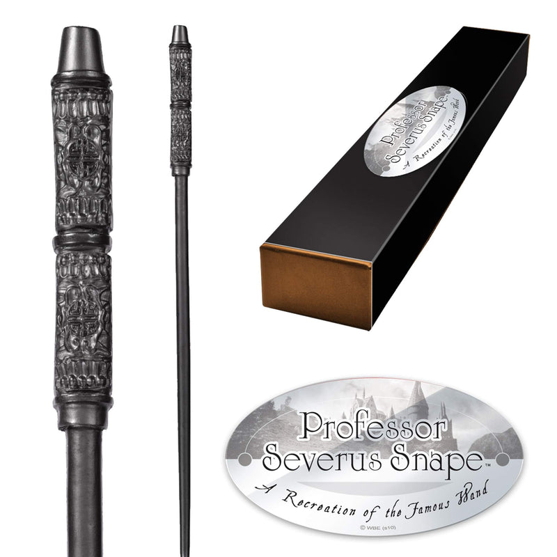 The Noble Collection - Professor Severus Snape Character Wand - 13in (33.5cm) Harry Potter Wand With Name Tag - Harry Potter Film Set Movie Props Wands