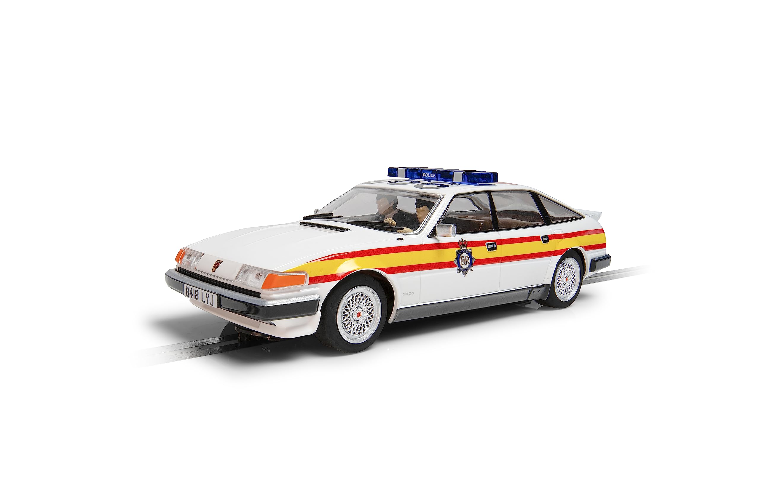 Scalextric Rover SD1 - Police Edition. Classic Street., White,C4342