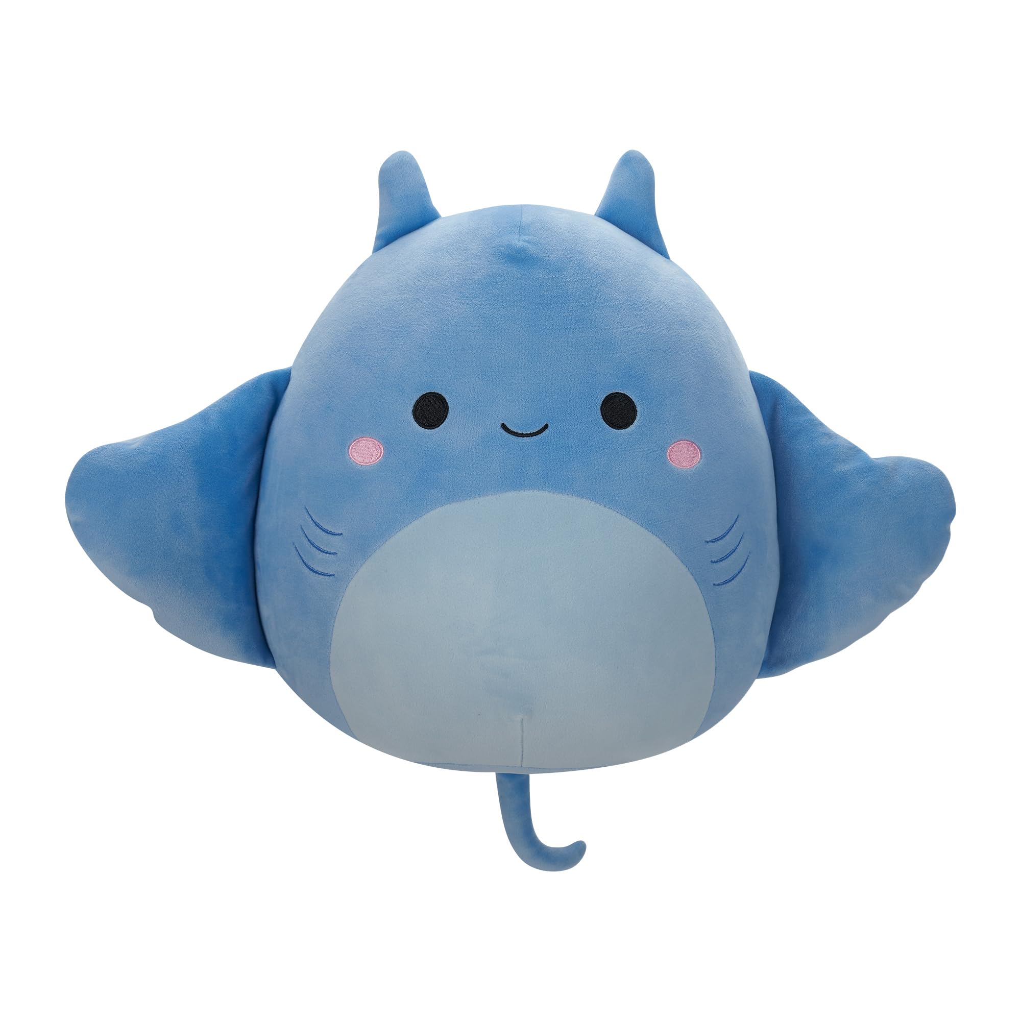 Squishmallows SQCR05429 12-Inch-Lux The Blue Manta Ray, Multicolour