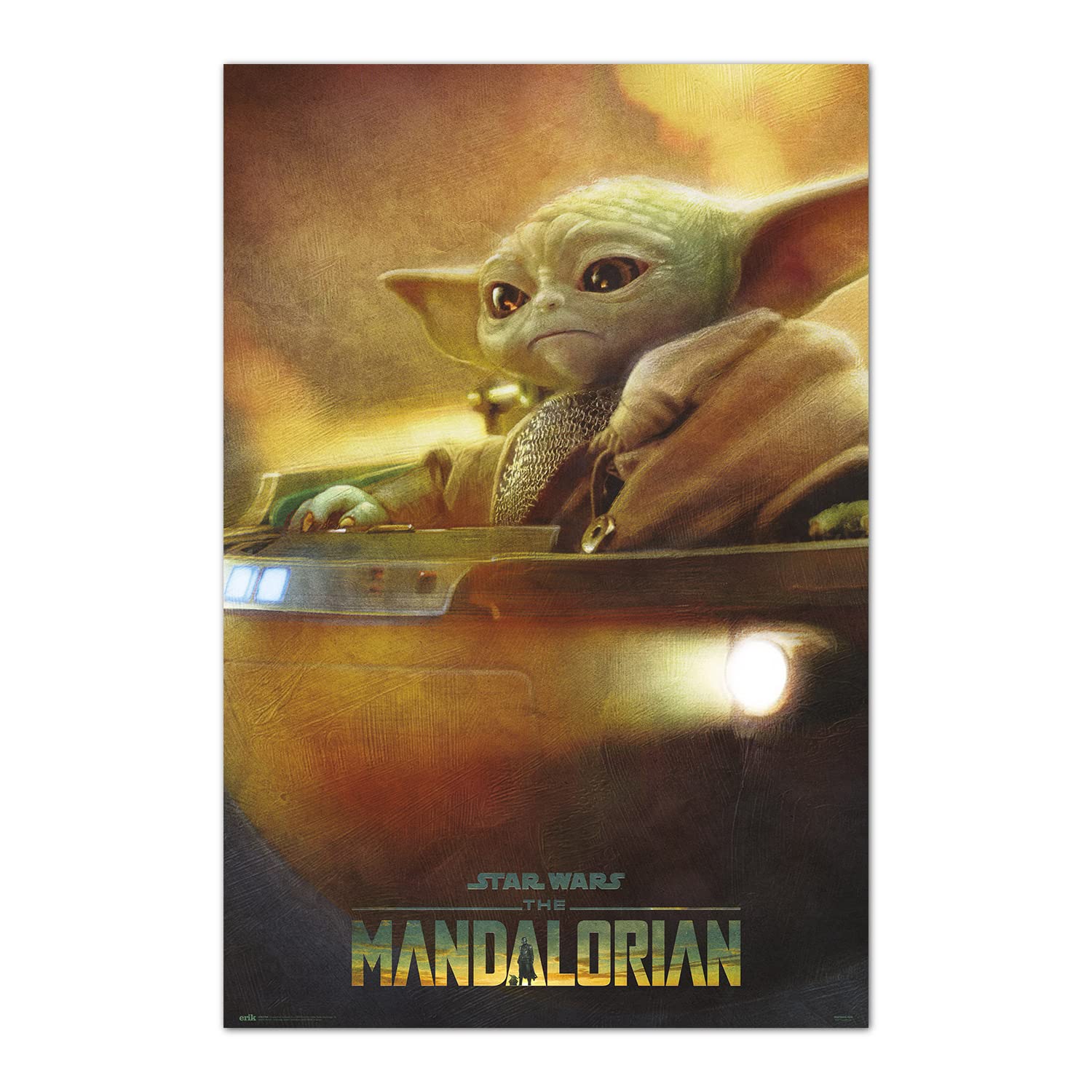 Grupo Erik Star Wars The Mandalorian - Grogu Pod Poster - 36 x 24 inches / 91.5 x 61 cm - Shipped Rolled Up - Cool Posters - Art Poster - Posters & Prints - Wall Posters