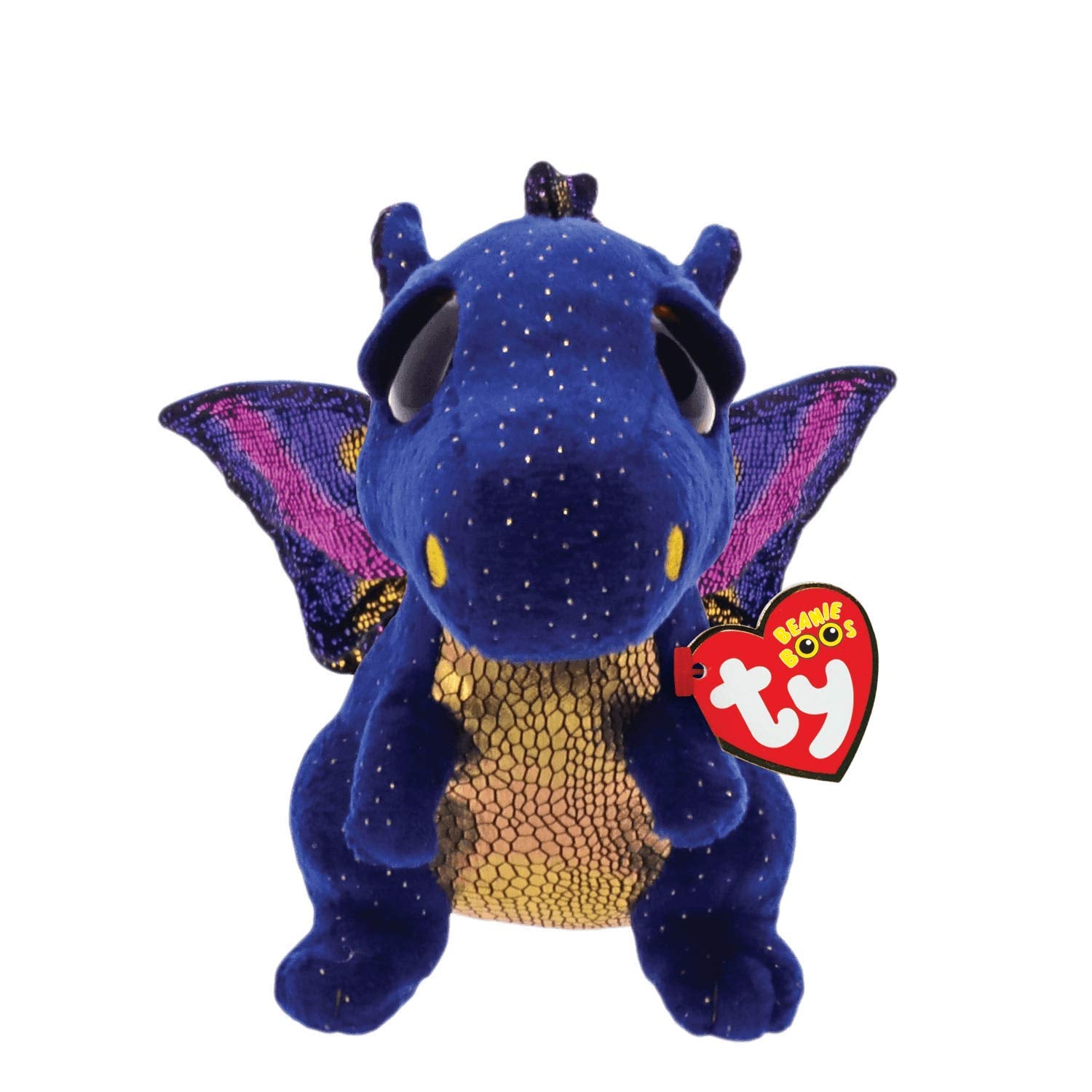 TY 36879 SAFFIRE Blue Dragon-Beanie BOOS, Multicolored, 15 cm