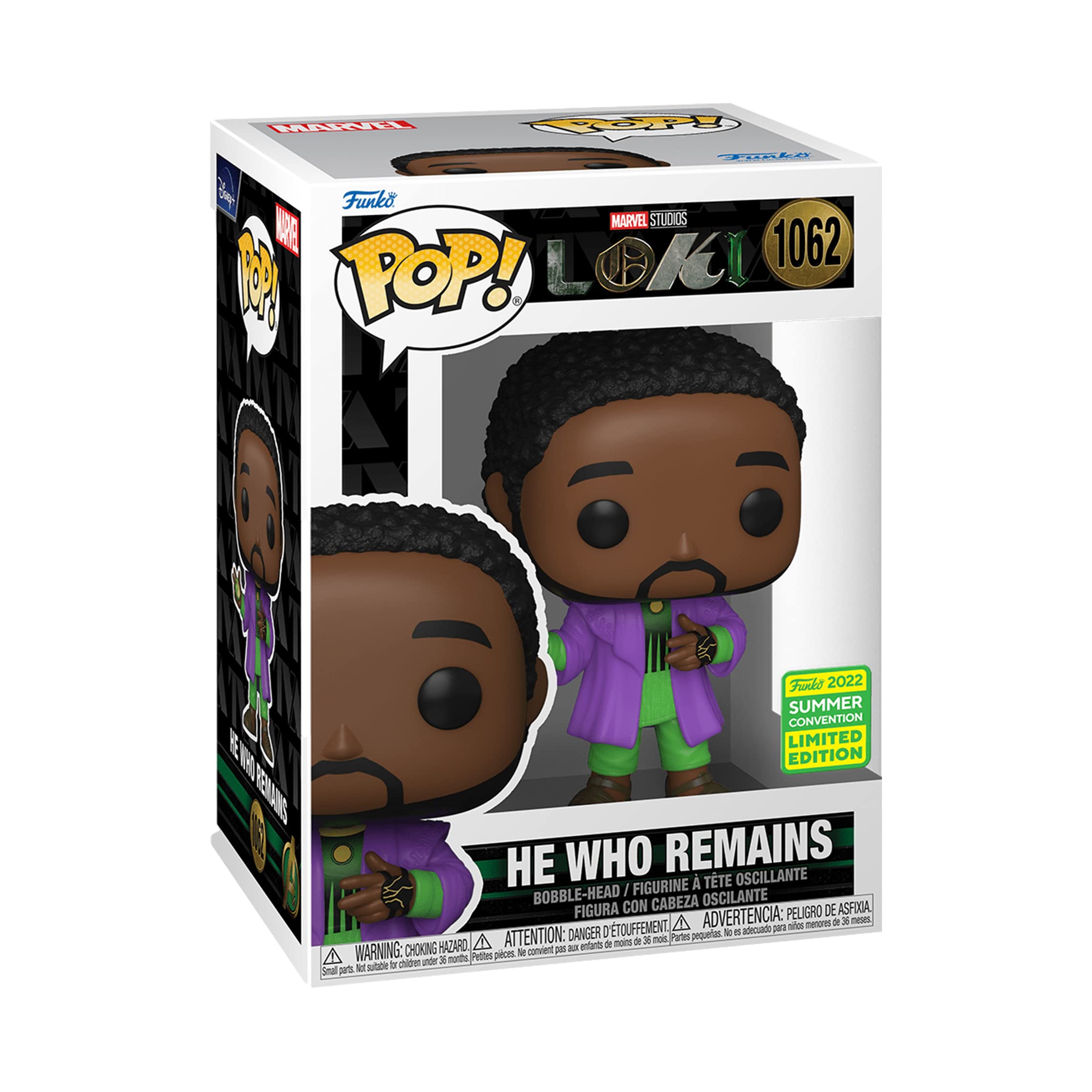 Loki (2021) 1062- He Who Remains Pop! Vinyl Figure (2022 Summer Convention Exclusive)