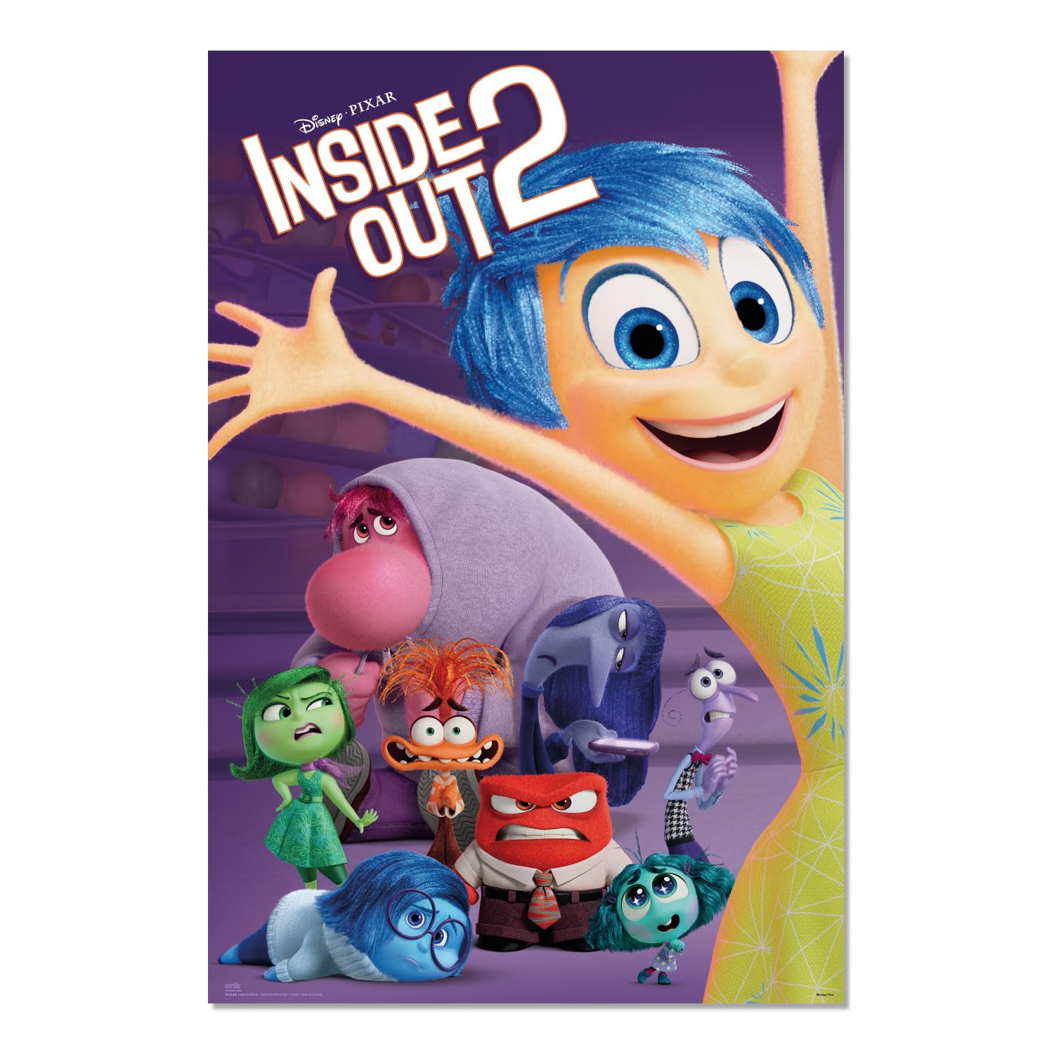 Grupo Erik Disney Pixar Inside Out 2 Poster - 36 x 24 inches / 91.5 x 61 cm - Shipped Rolled Up - Cool Posters - Art Poster - Posters & Prints - Wall Posters