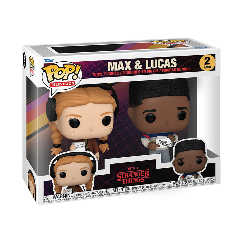 Funko Pop! TV: ST - Max Mayfield & Lucas 2PK - Stranger Things - Collectable Vinyl Figure - Gift Idea - Official Merchandise - Toys for Kids & Adults - TV Fans - Model Figure for Collectors