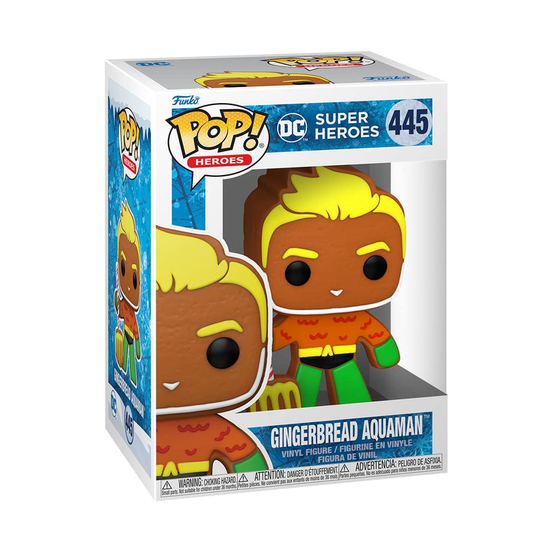 Funko POP! Heroes: DC Holiday - Aquaman - Gingerbread - DC Comics - Collectable Vinyl Figure - Gift Idea - Official Merchandise - Toys for Kids & Adults - Comic Books Fans