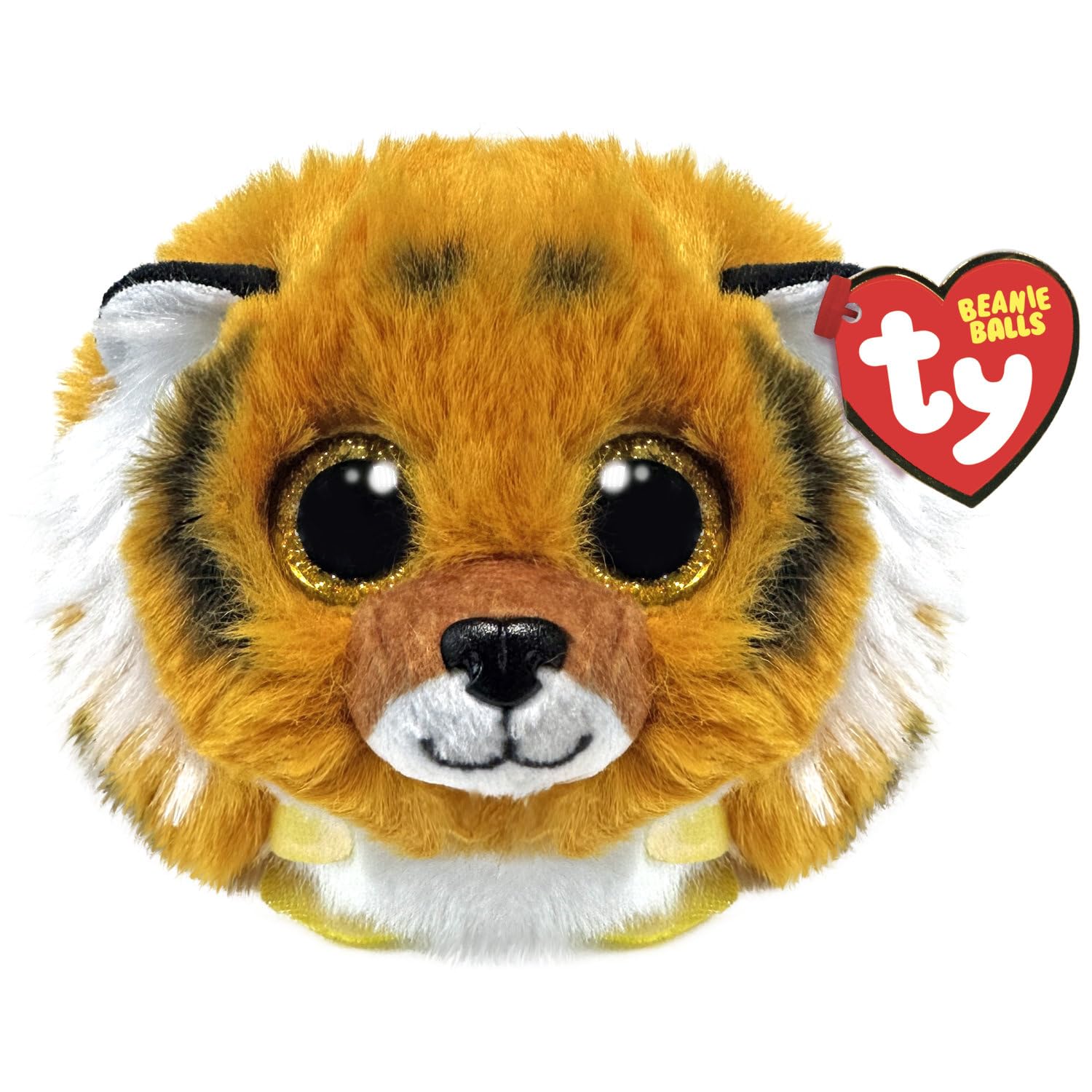 TY Clawsby Tiger Beanie Ball 7cm - Squishy Beanie Baby Soft Plush Toys - Collectible Cuddly Stuffed Teddy