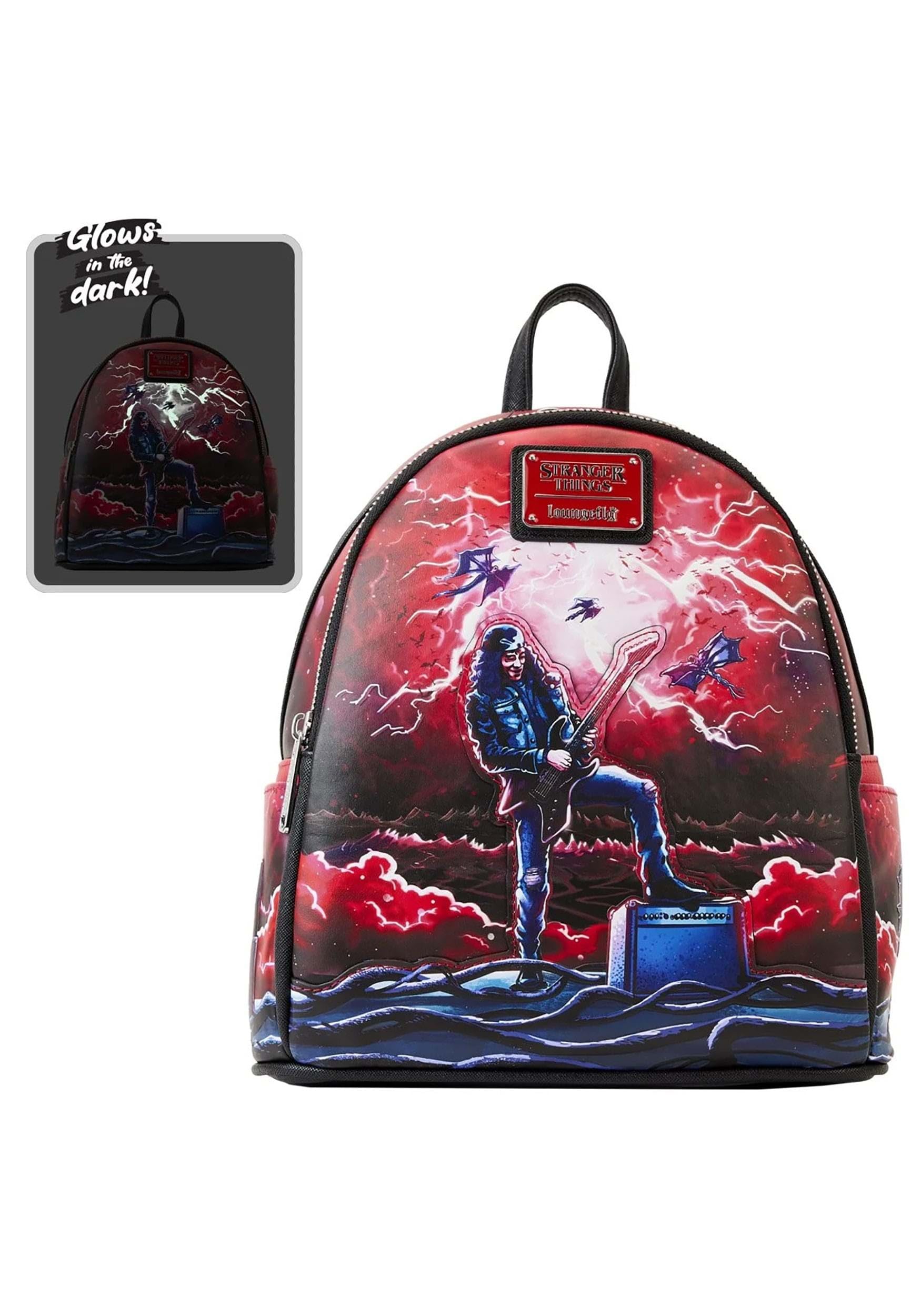 Loungefly NFXBK0083 Stranger Things Eddie Tribute Mini Backpack One Size Multi