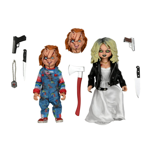 NECA - Bride Of Chucky Tiffany & Chucky 8 Clothed Action Figure 2Pk