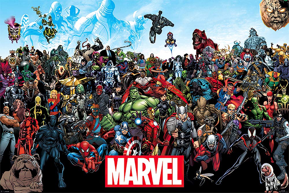 Pyramid International Marvel Comics Maxi Poster (Universe Design) 61cm x 91.5cm - Official Merchandise for Living Room