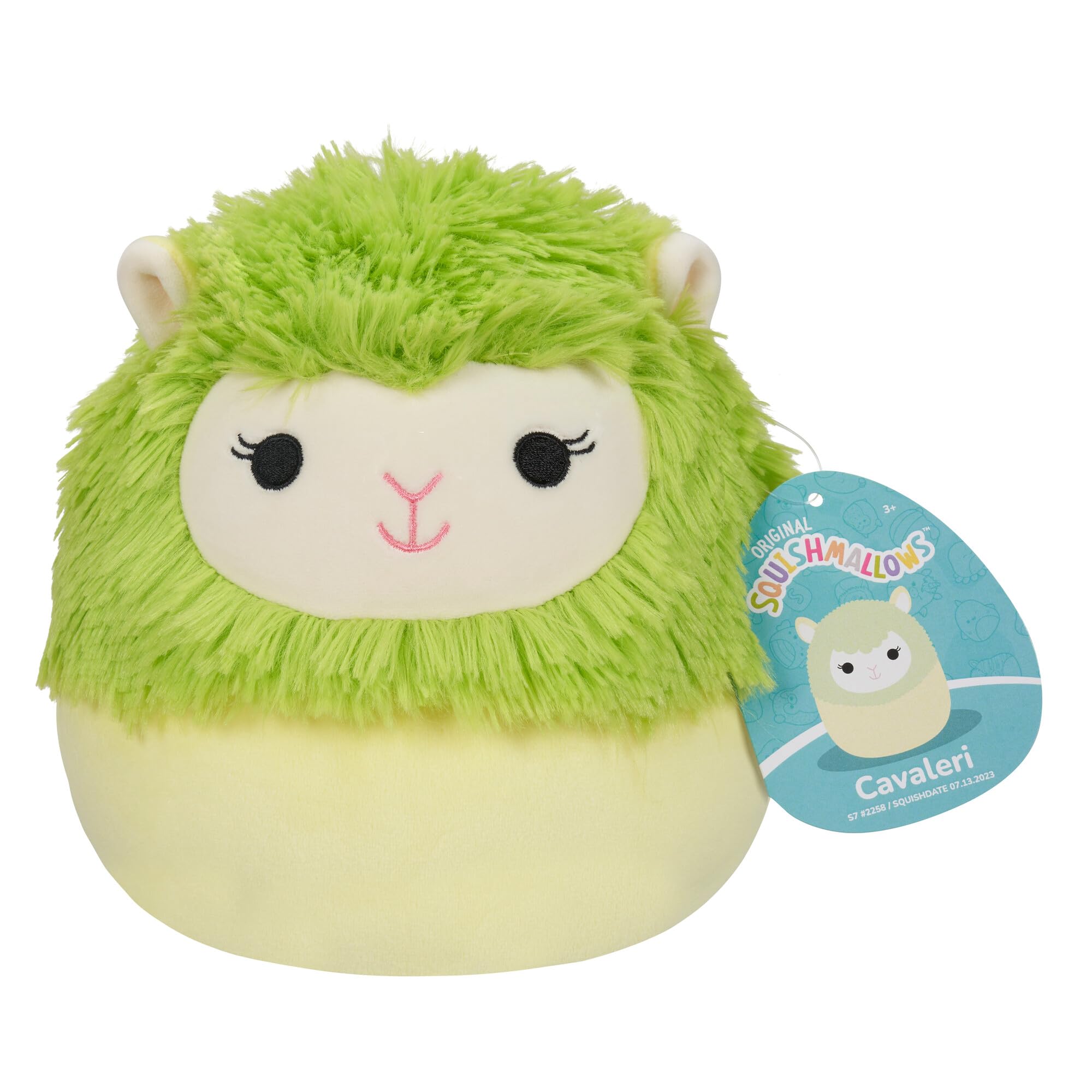 Squishmallows Original 7.5-Inch - Cavaleri the Lime Green Alpaca