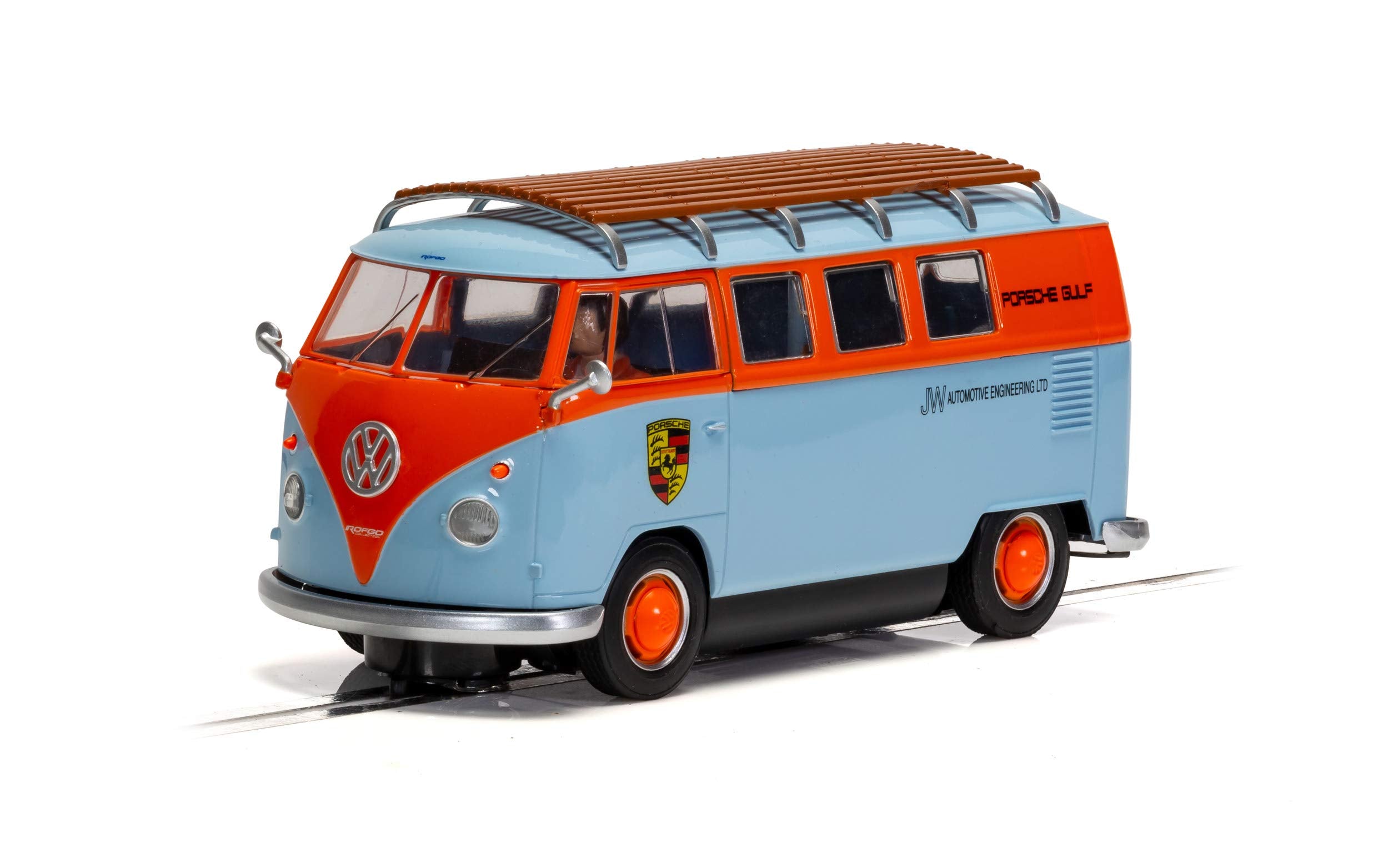 Scalextric C4217 VW T1b Microbus - ROFGO Gulf Collection - JW Automotive, Orange/Blue