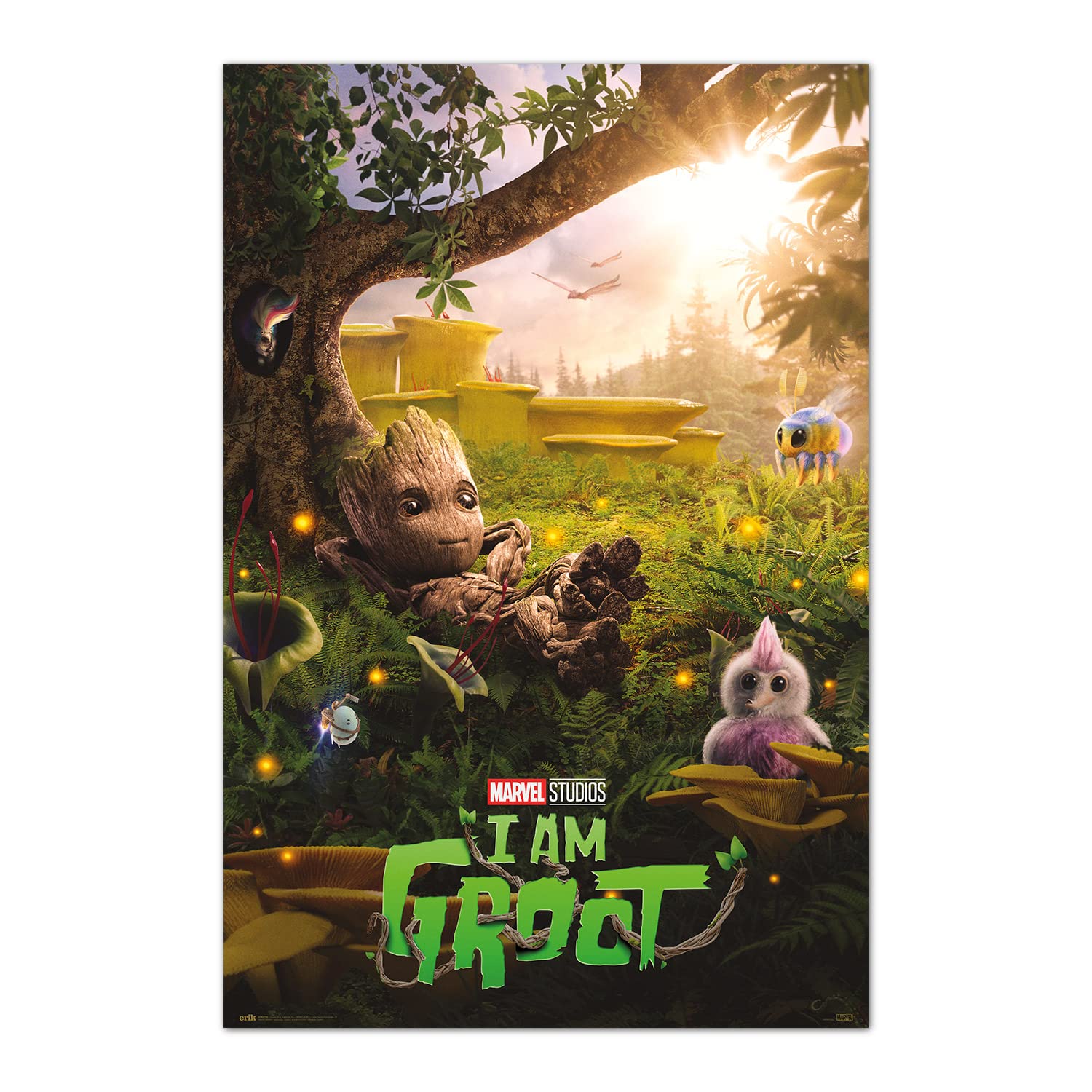 Grupo Erik Marvel Groot Chill Time Poster - 36 x 24 inches / 91.5 x 61 cm - Shipped Rolled Up - Marvel Poster - Cool Posters - Art Poster - Posters & Prints - Wall Posters