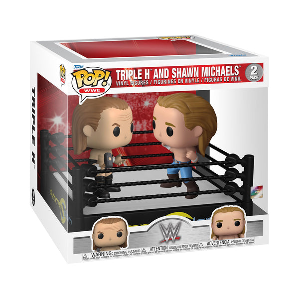 Funko POP! Moments: SS Ring With Triple H & Shawn MichaelsH/Michaels - WWE - Collectable Vinyl Figure - Gift Idea - Official Merchandise - Toys for Kids & Adults - Sports Fans