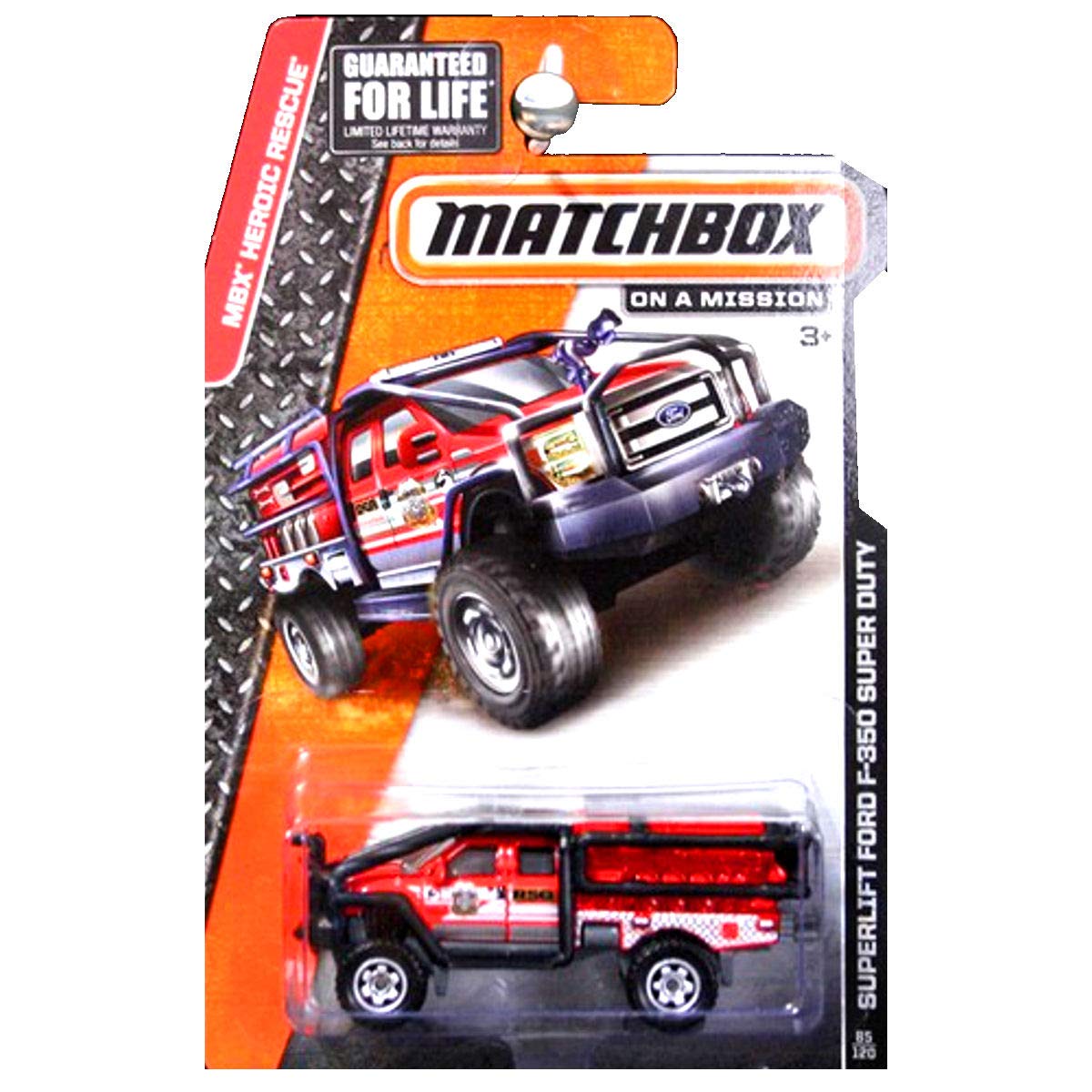 MATCHBOX MBX HEROIC RESCUE SUPERLIFT FORD F-350 SUPER DUTY 85/120 by Matchbox