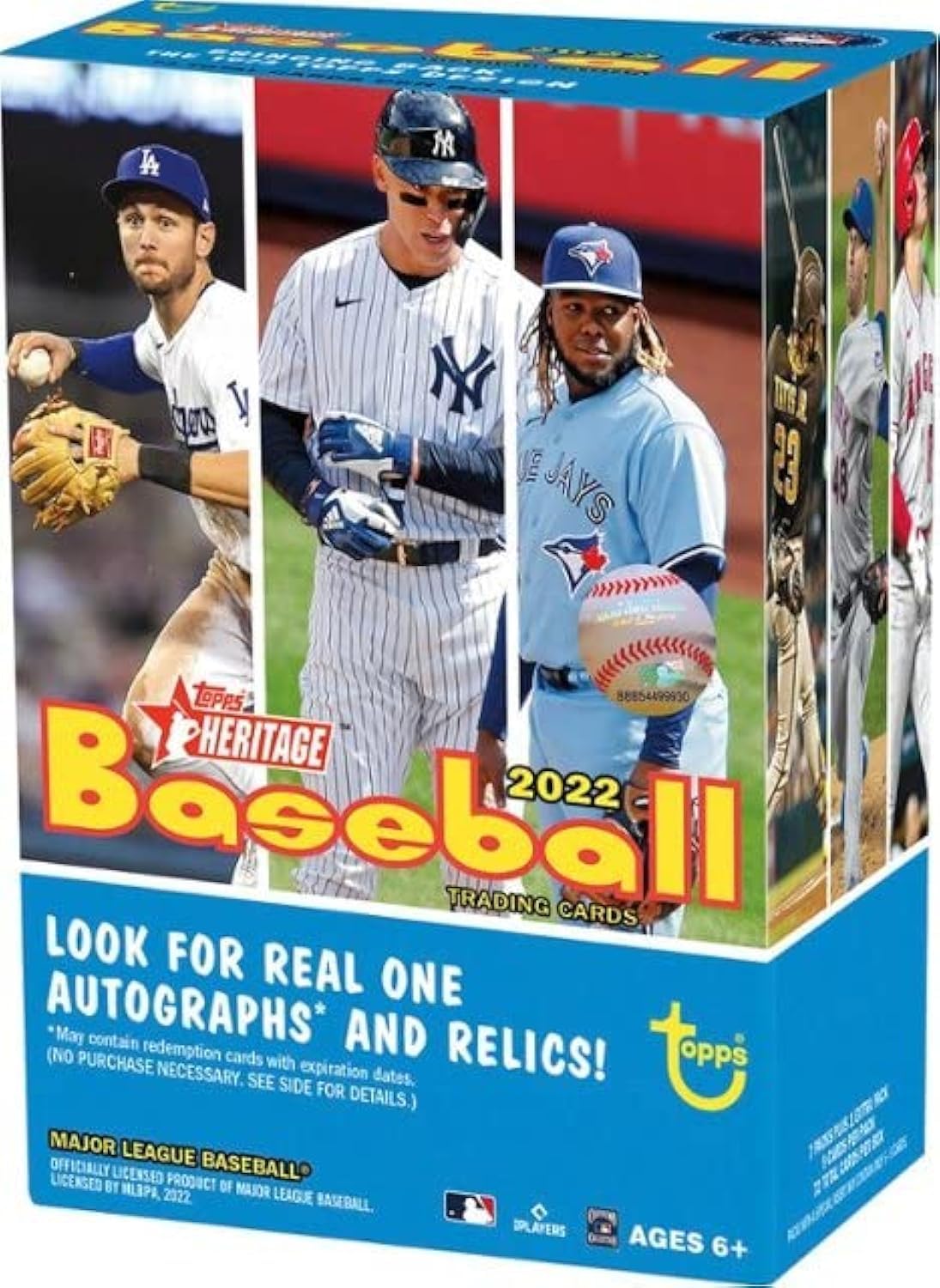 Topps 2022 Heritage Blaster - 72 Baseball Cards per Box