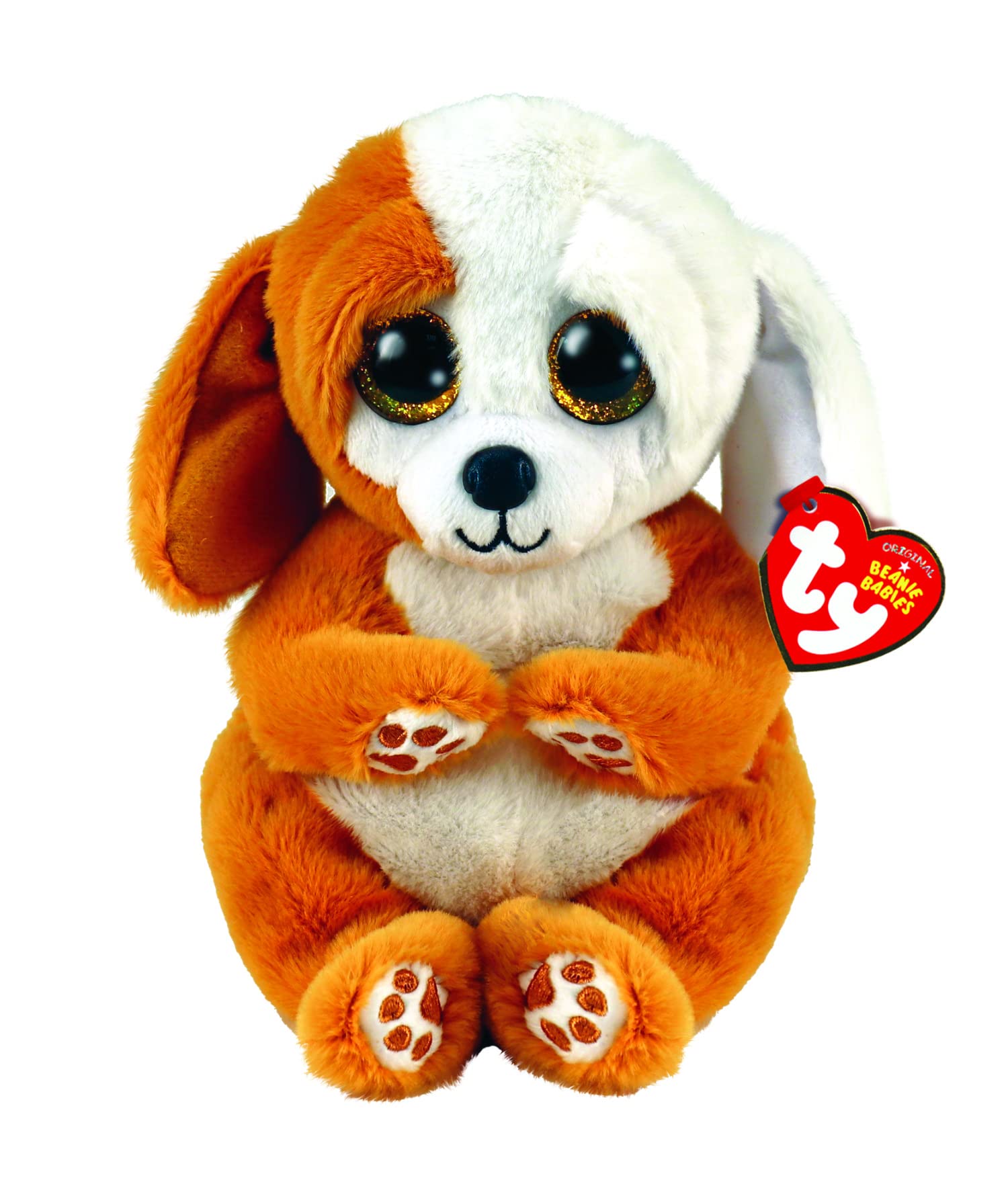 Ty Toys Beanie Baby Brown and White Dog Ruggles - 15 CM (2009302)