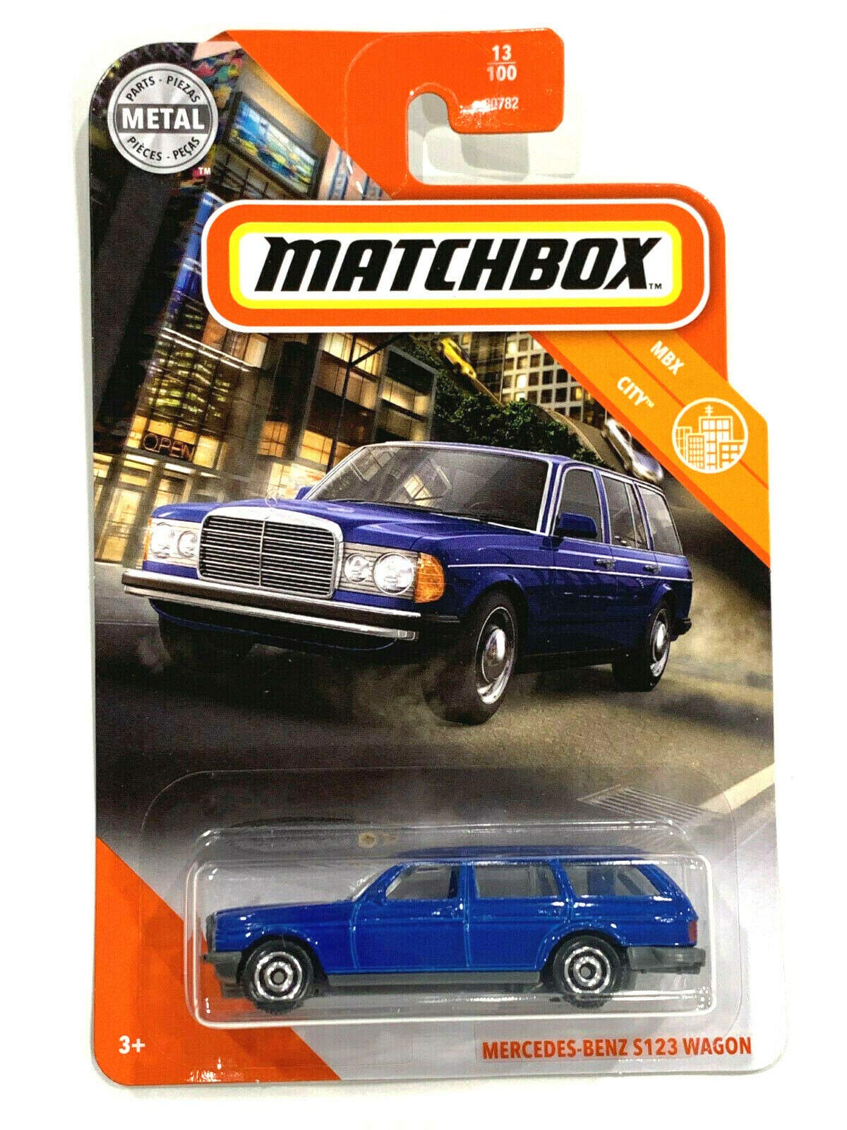 Matchbox MBX City#13/100, Mercedes-Benz S123 Wagon (Blue)