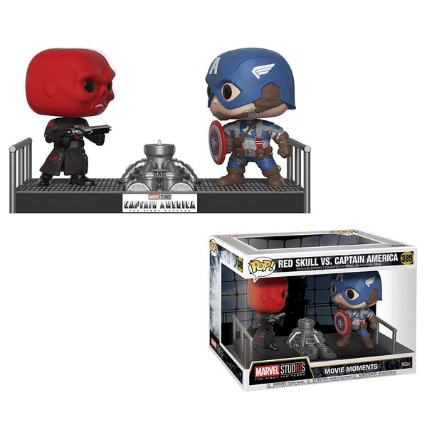 Funko POP! Bobble 2-Pack: Marvel: Movie Moments: Captain America & Red Skull