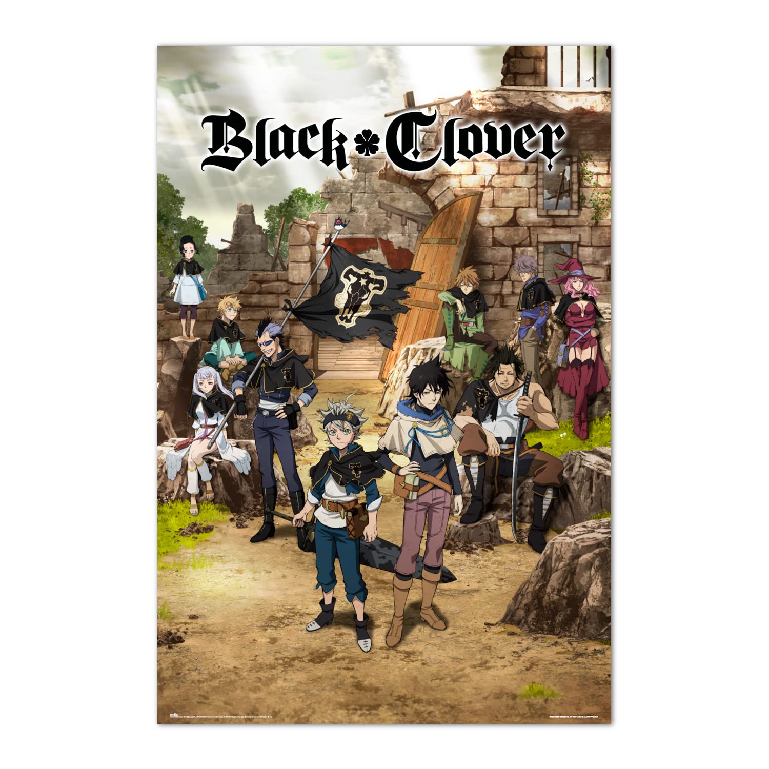 Grupo Erik Black Clover Black Bull Squad & Yuno Poster - 36 x 24 inches / 91.5 x 61 cm - Black Clover Characters Poster - Shipped Rolled Up - Cool Posters - Art Poster - Wall Posters