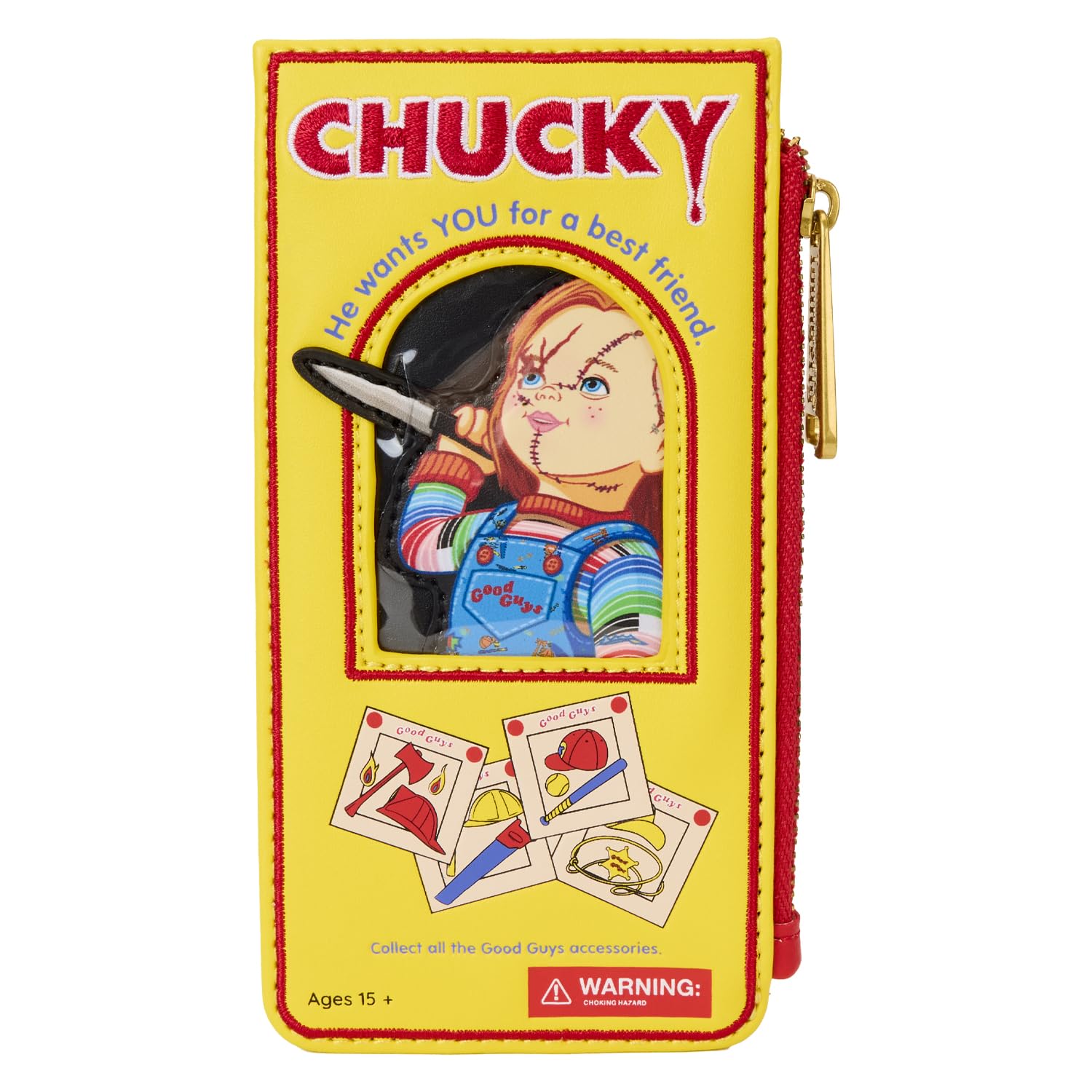 Loungefly Chucky Good Guys Box Large Card Holder, Multi, One Size, Wallet