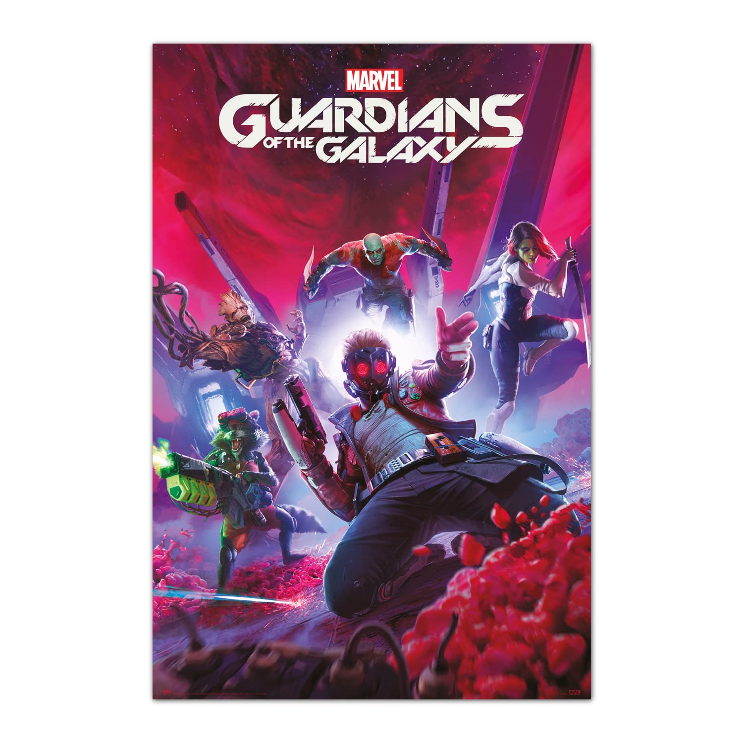 Grupo Erik Marvel Guardians Of The Galaxy Poster - 36 x 24 inches / 91.5 x 61 cm - Marvel Poster - Shipped Rolled Up - Cool Posters - Art Poster - Wall Posters