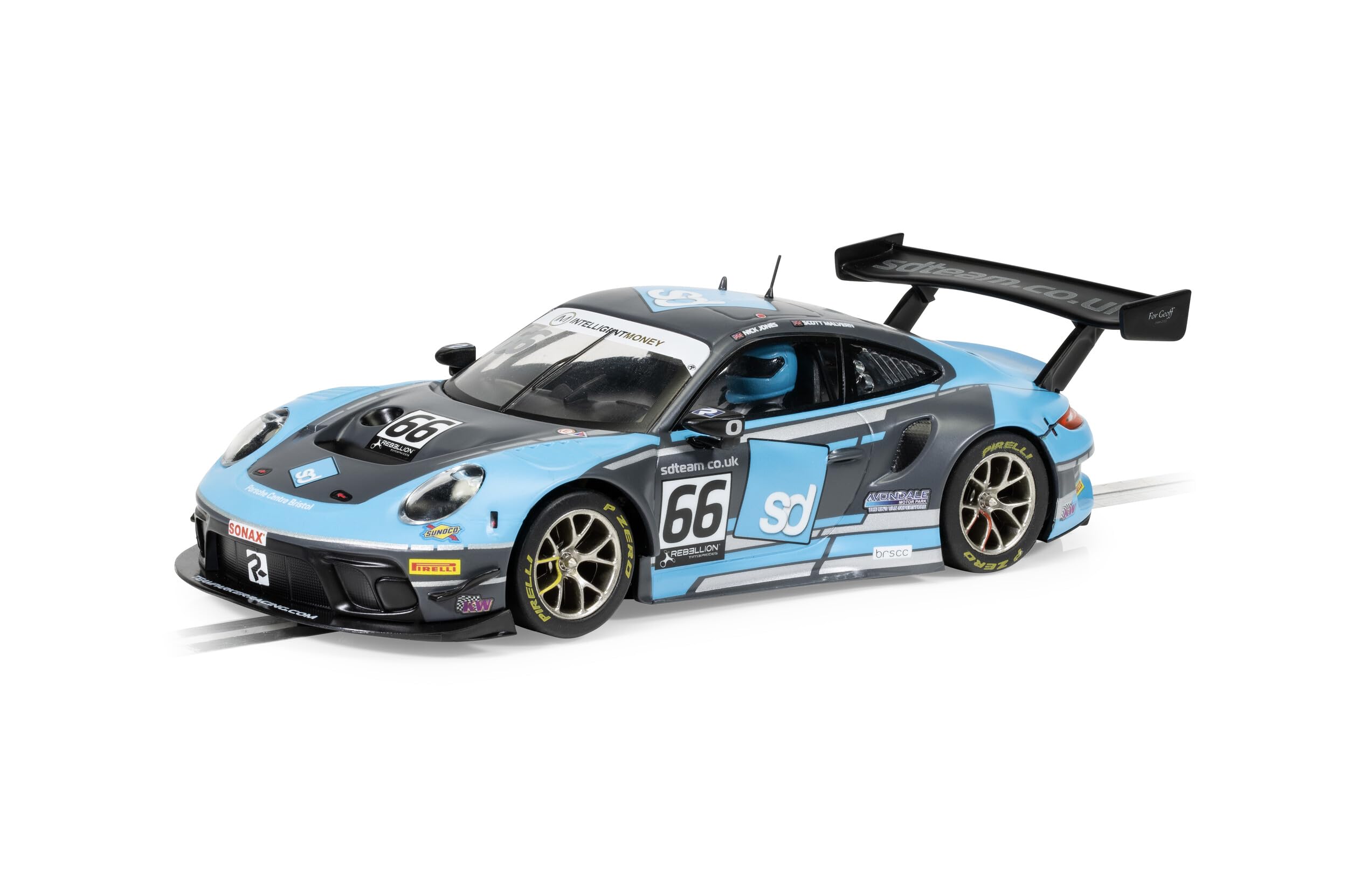 Scalextric Cars - C4415 Porsche 911 GT3 R - Team Parker Racing - British GT 2022 - Toy Slot Car for use Race Tracks or Set - Small Kids Gift Ideas for Boy/Girl Ages 5+