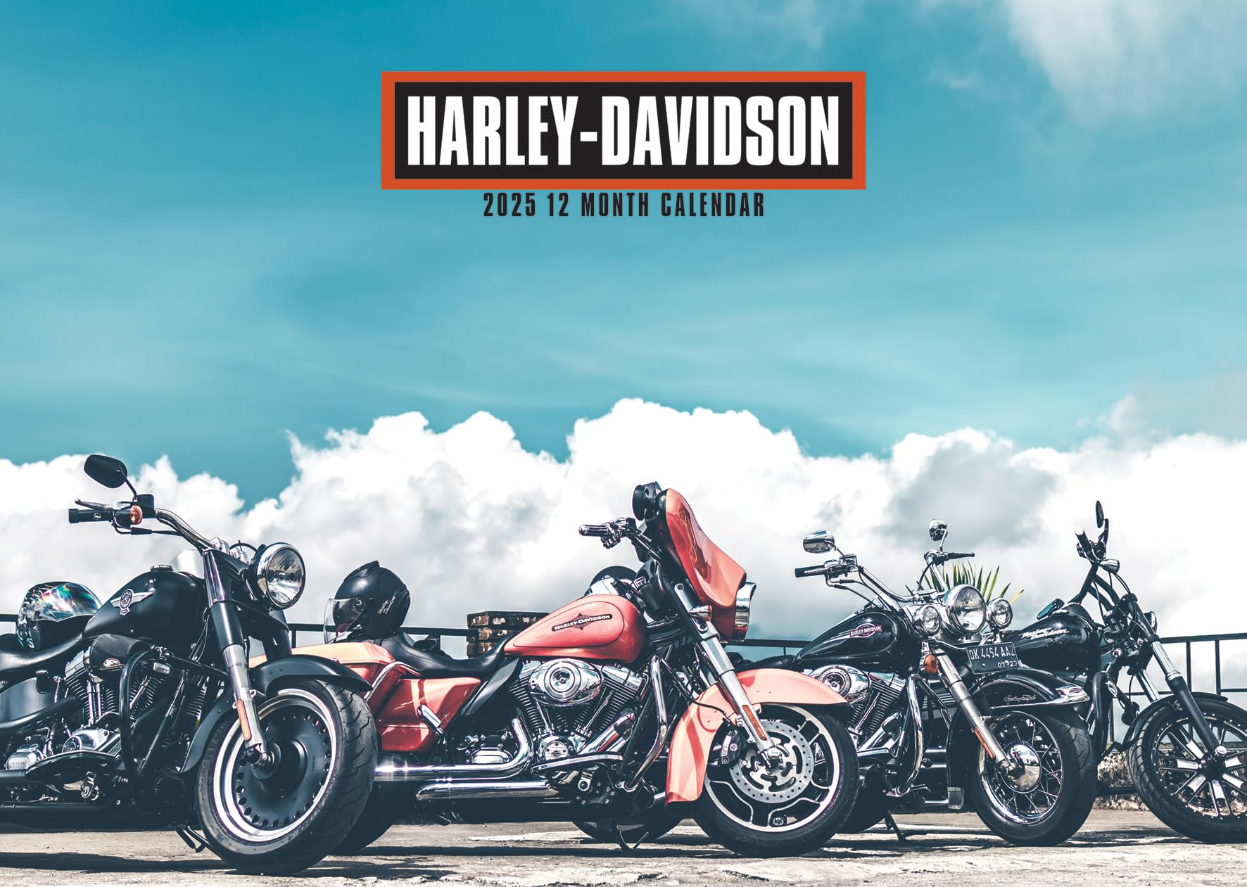 Harley Davidson 2025 - A3 Size Wirobound Calendar