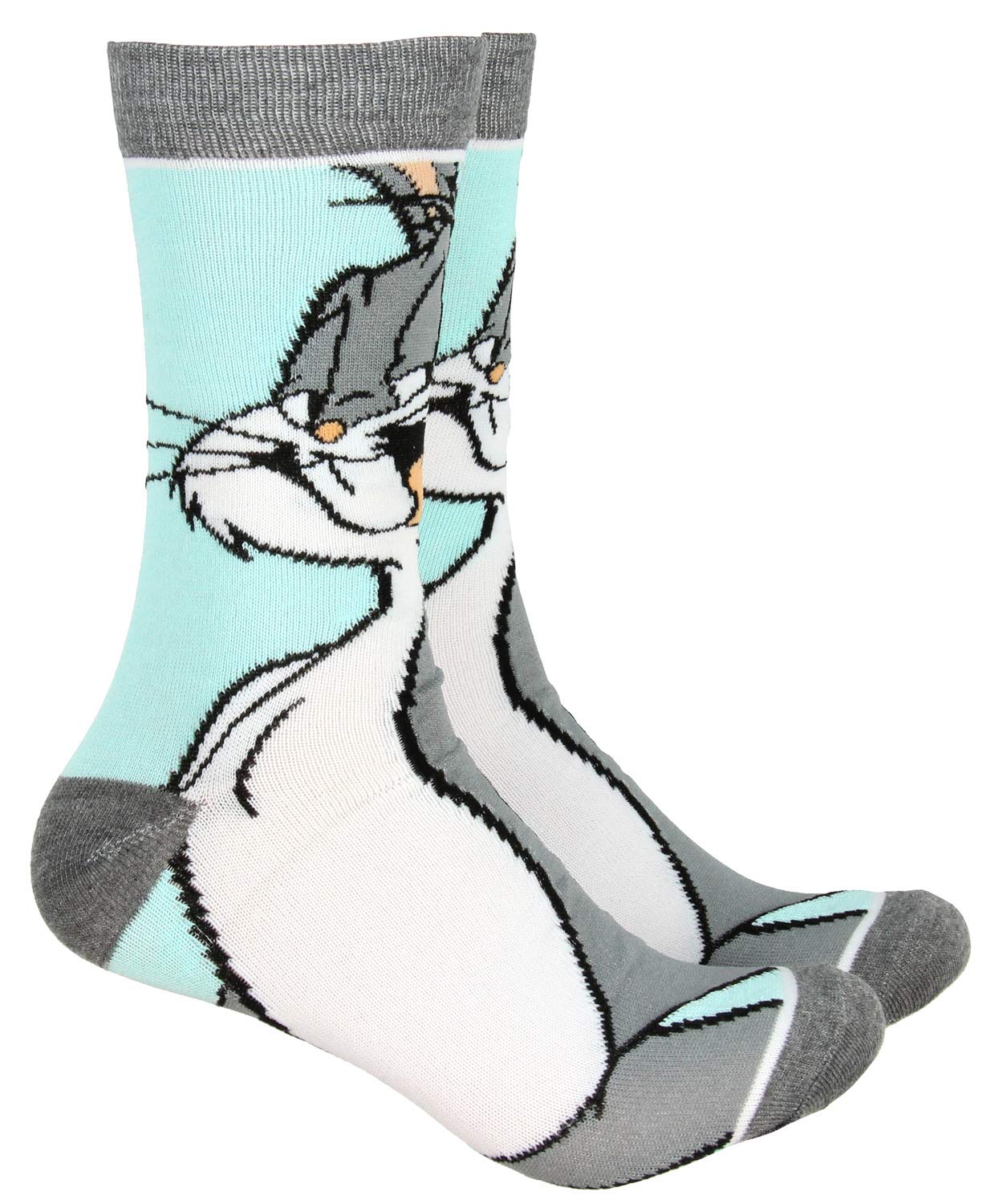 Looney Tunes Bugs Bunny Crew Socks Character Knit Hosiery