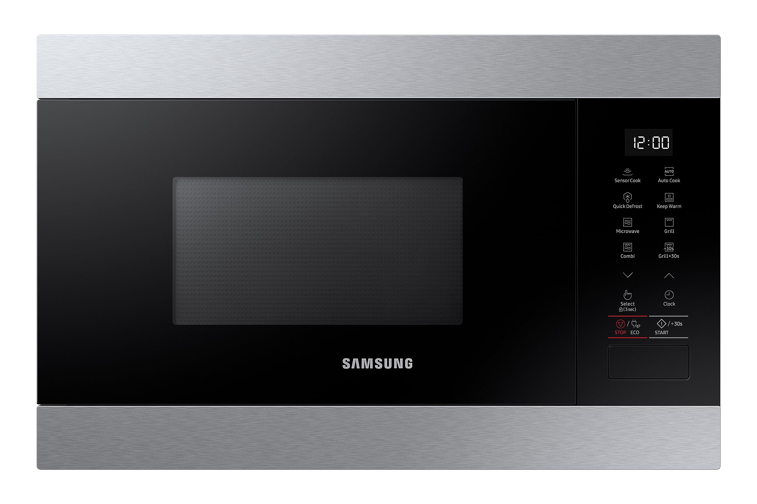 Samsung Built In Microwave, 850W, Capacity: 22 Litre, Colour: Silver, MG22M8274AT