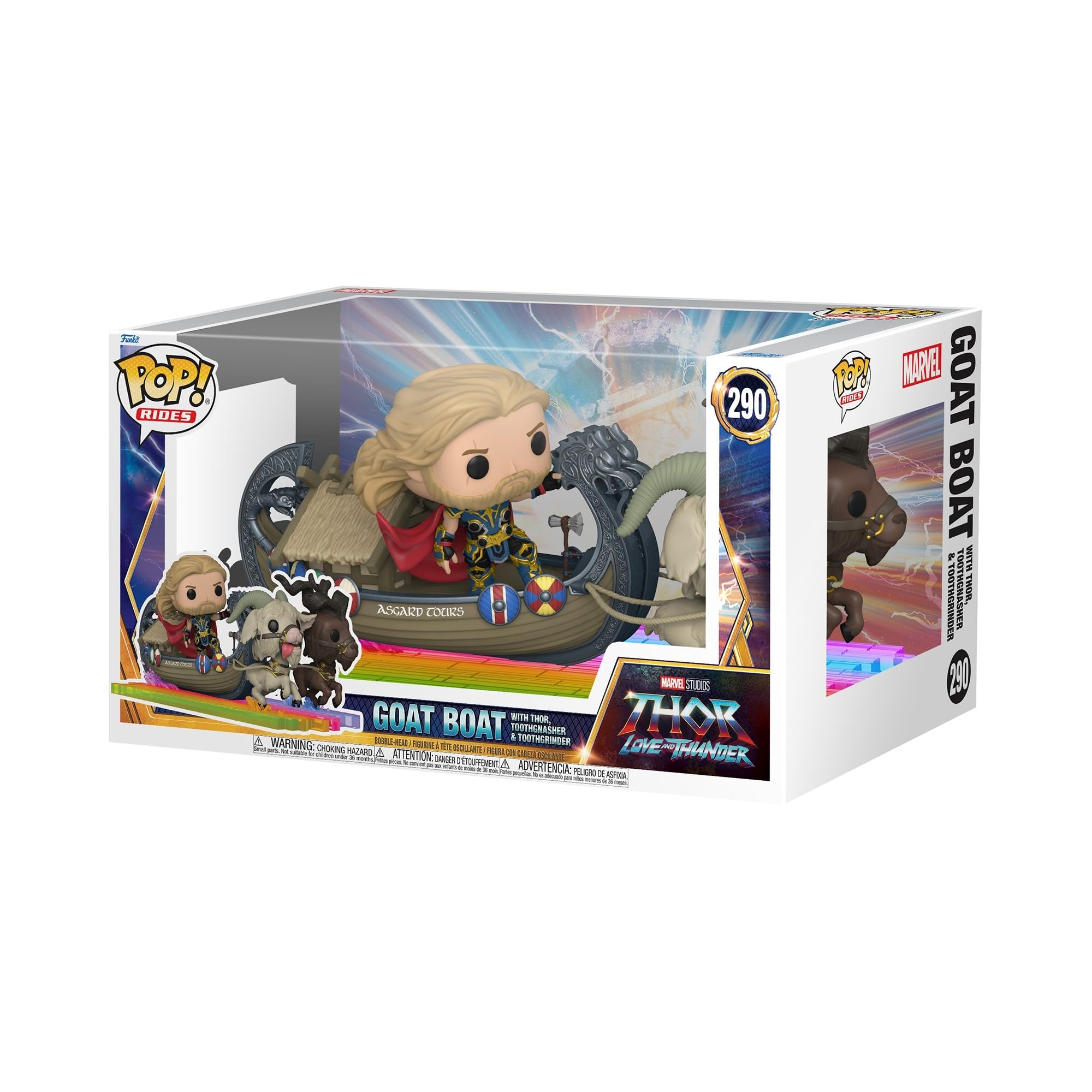 Funko Pop! Ride Super Deluxe: Thor L&T - Goat Boat - Collectable Vinyl Figure - Gift Idea - Official Merchandise - Toys for Kids & Adults - Movies Fans - Model Figure for Collectors and Display