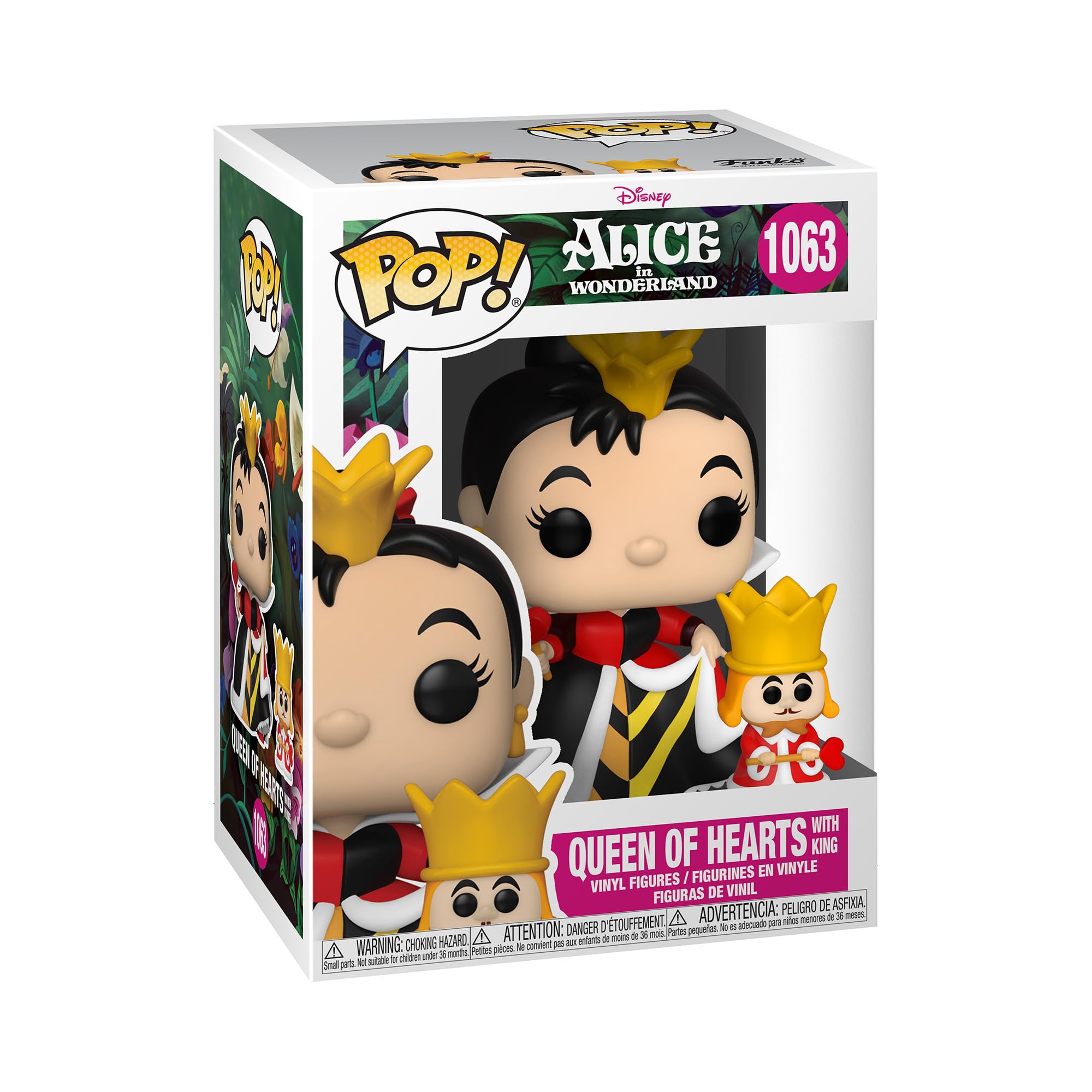 Funko POP! and Buddy Disney: Alice 70th– Queen Of Hearts With King - Alice In Wonderland - Collectable Vinyl Figure - Gift Idea - Official Merchandise - Toys for Kids & Adults - Movies Fans