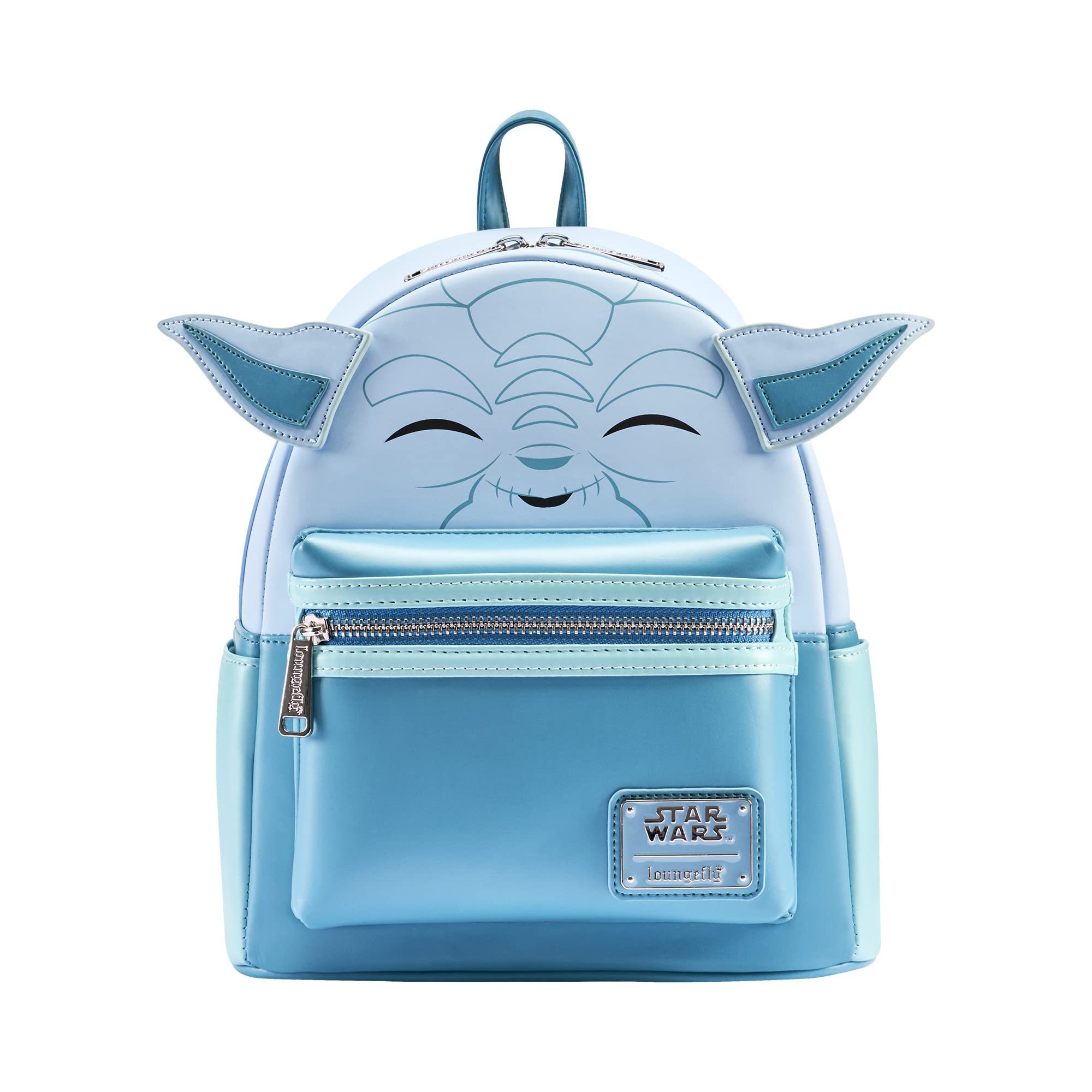 Loungefly Disney - Star Wars - Hologram Yoda - Backpack - Amazon Exclusive - Premium Vegan Leather - Gift Idea - Official Merchandise - for Boys, Girls Men and Women - Movies Fans