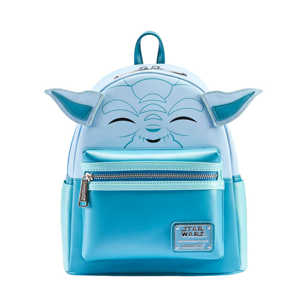 Loungefly Disney - Star Wars - Hologram Yoda - Backpack - Amazon Exclusive - Premium Vegan Leather - Gift Idea - Official Merchandise - for Boys, Girls Men and Women - Movies Fans