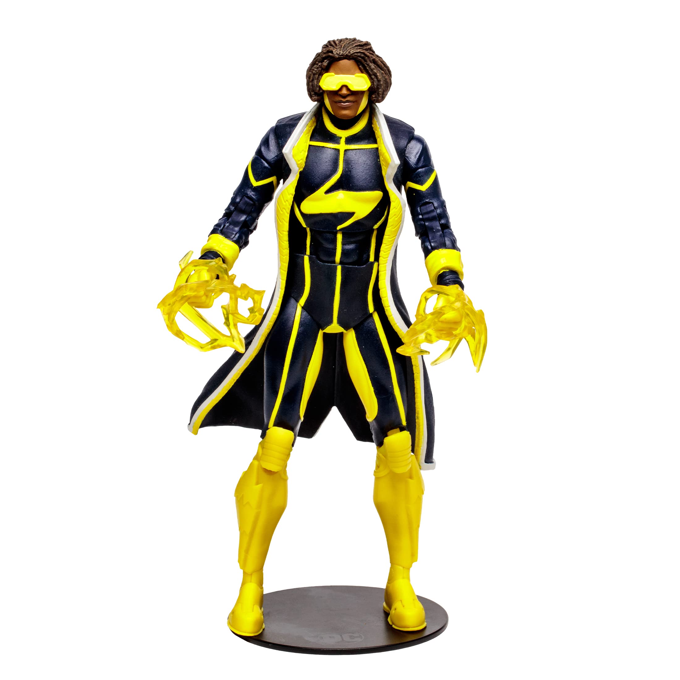 McFarlane Toys, DC Multiverse Static Shock Action Figure, Collectible DC Comic New 52 Figure with Unique Collector Character Card – Ages 12+