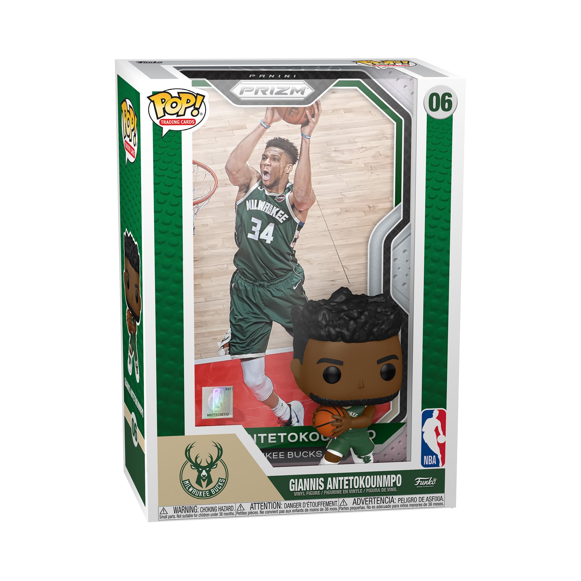 Funko Pop! Trading Cards: Giannis Antetokounmpo - NBA - Collectable Vinyl Figure - Gift Idea - Official Merchandise - Toys for Kids & Adults - Sports Fans - Model Figure for Collectors and Display