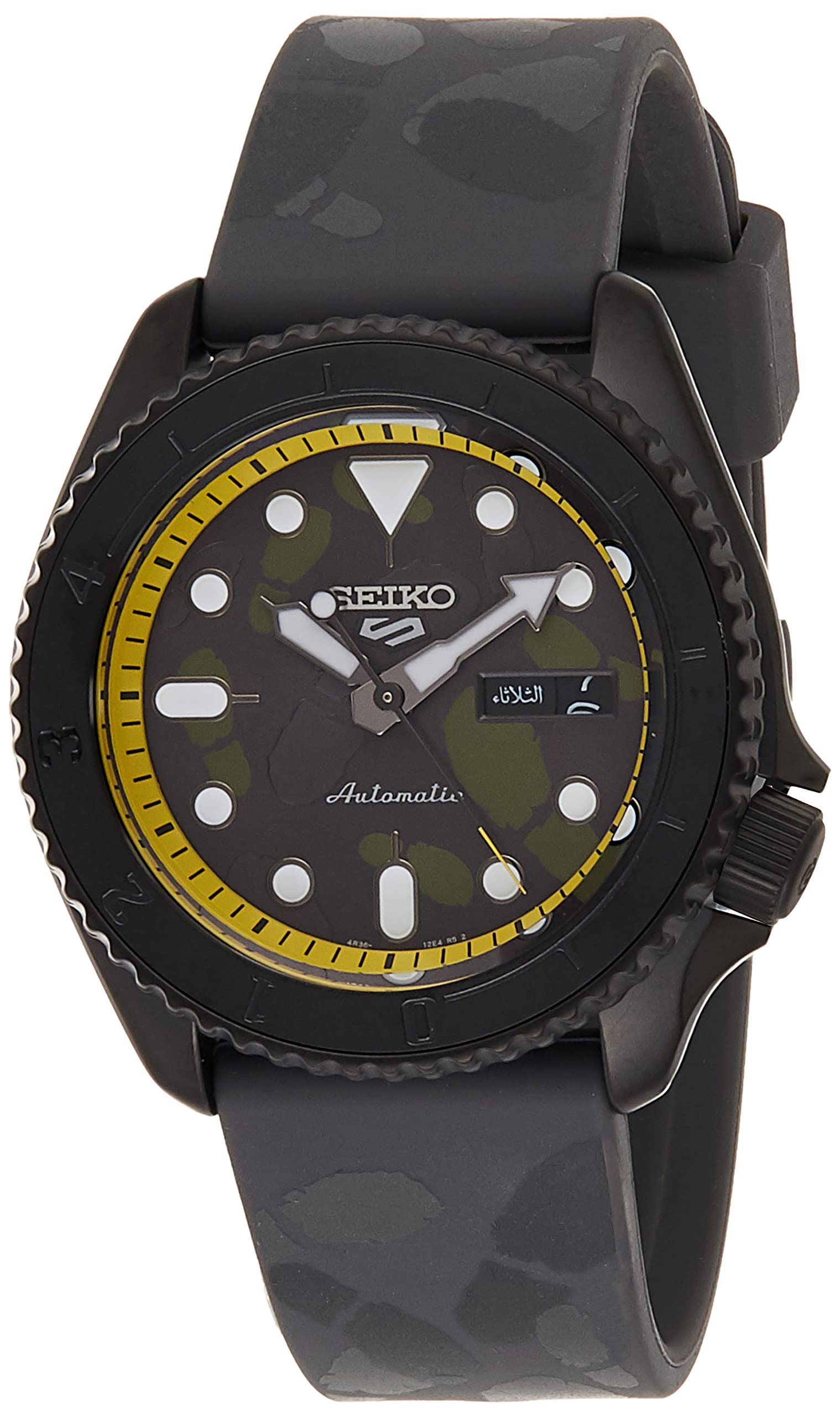 Seiko 5 Sports One Piece ‘Vinsmoke Sanji’ Automatic Grey Dial Grey Silicone Strap SRPH69K1