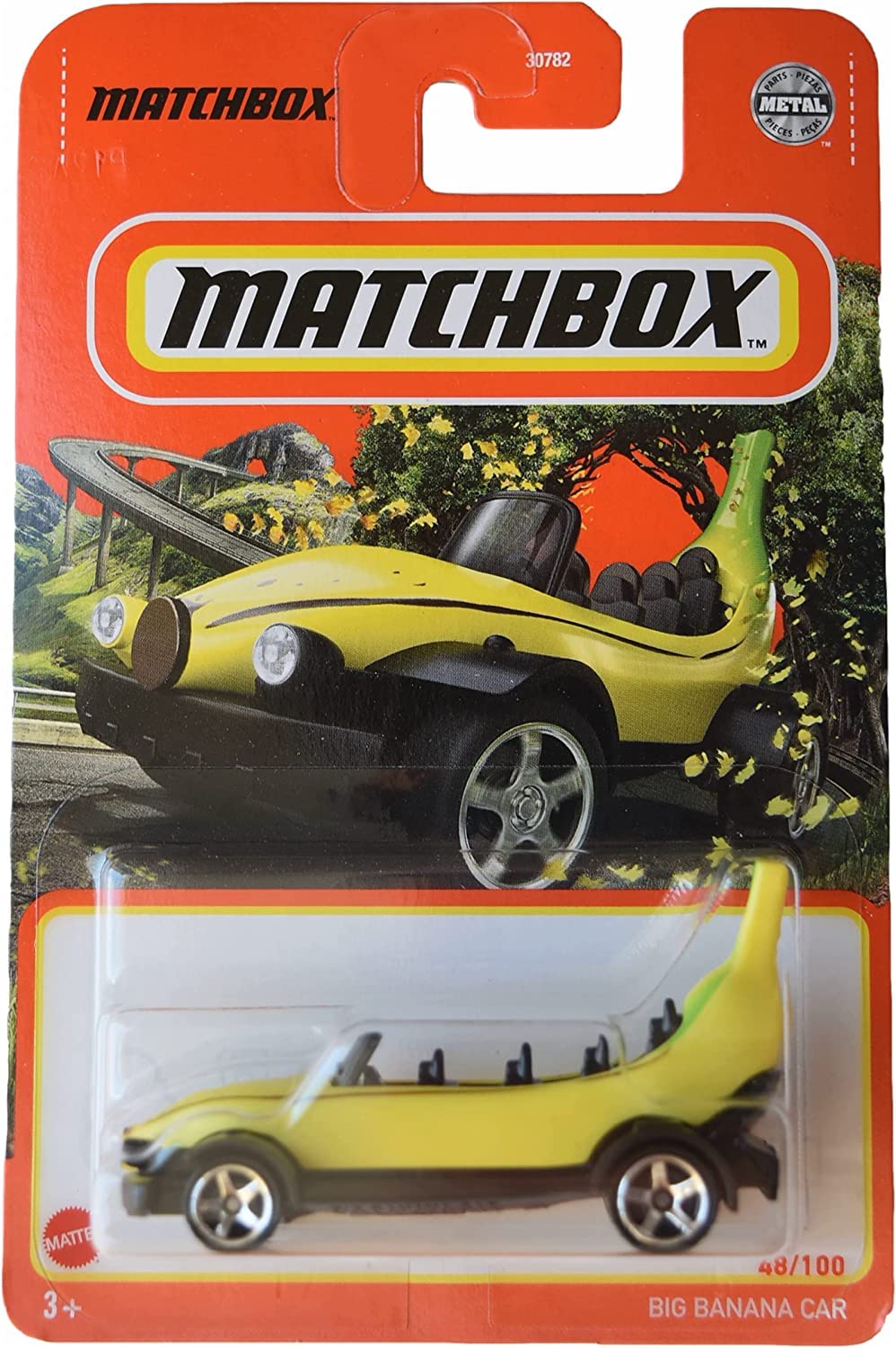 Matchbox Big Banana Car, [Yellow/Black] 48/100