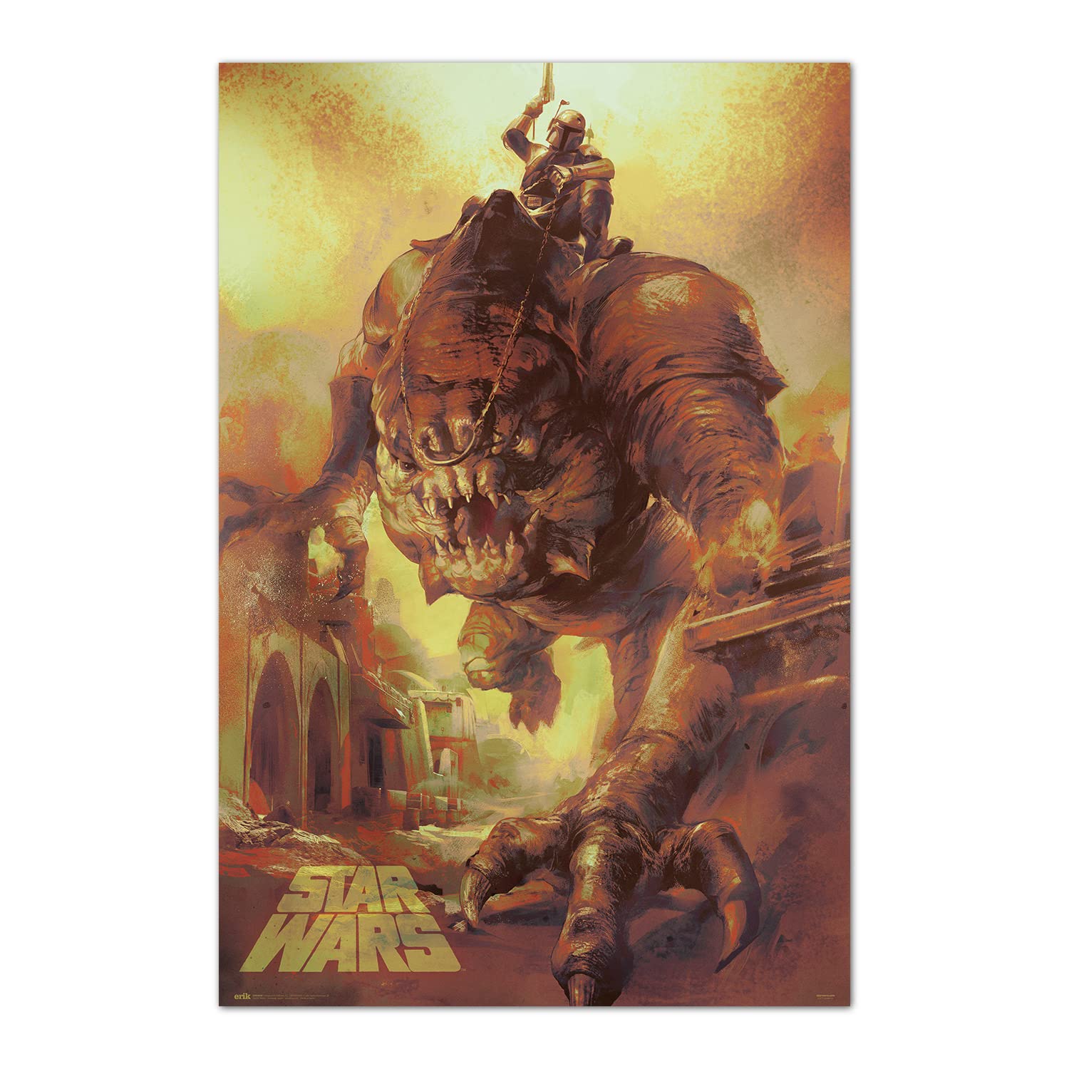 Grupo Erik Official Star Wars Rancor Ride Poster - 36 x 24 inches / 91.5 x 61 cm - Shipped Rolled Up - Cool Posters - Art Poster - Posters and Prints - Wall Posters - Star Wars Poster