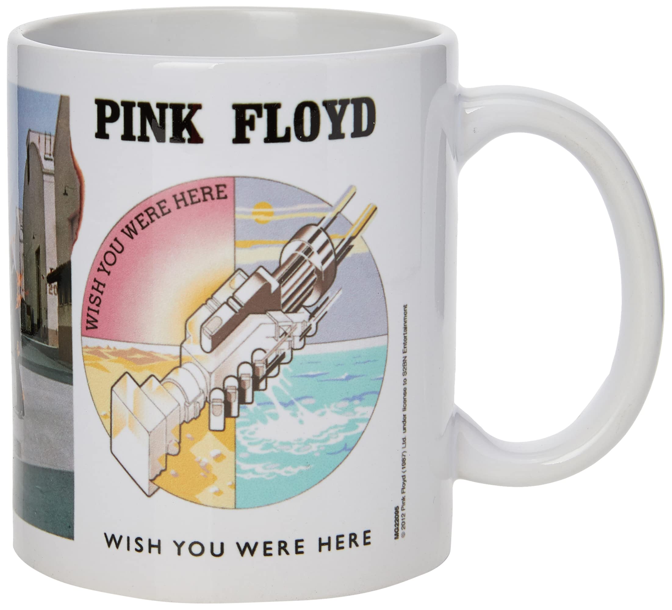 Pyramid International Pink Floyd Mug (Wish You were Here Design) 11oz Ceramic Coffee Mug, Cups and Coffee Mugs for Women and Men - Official Merchandise