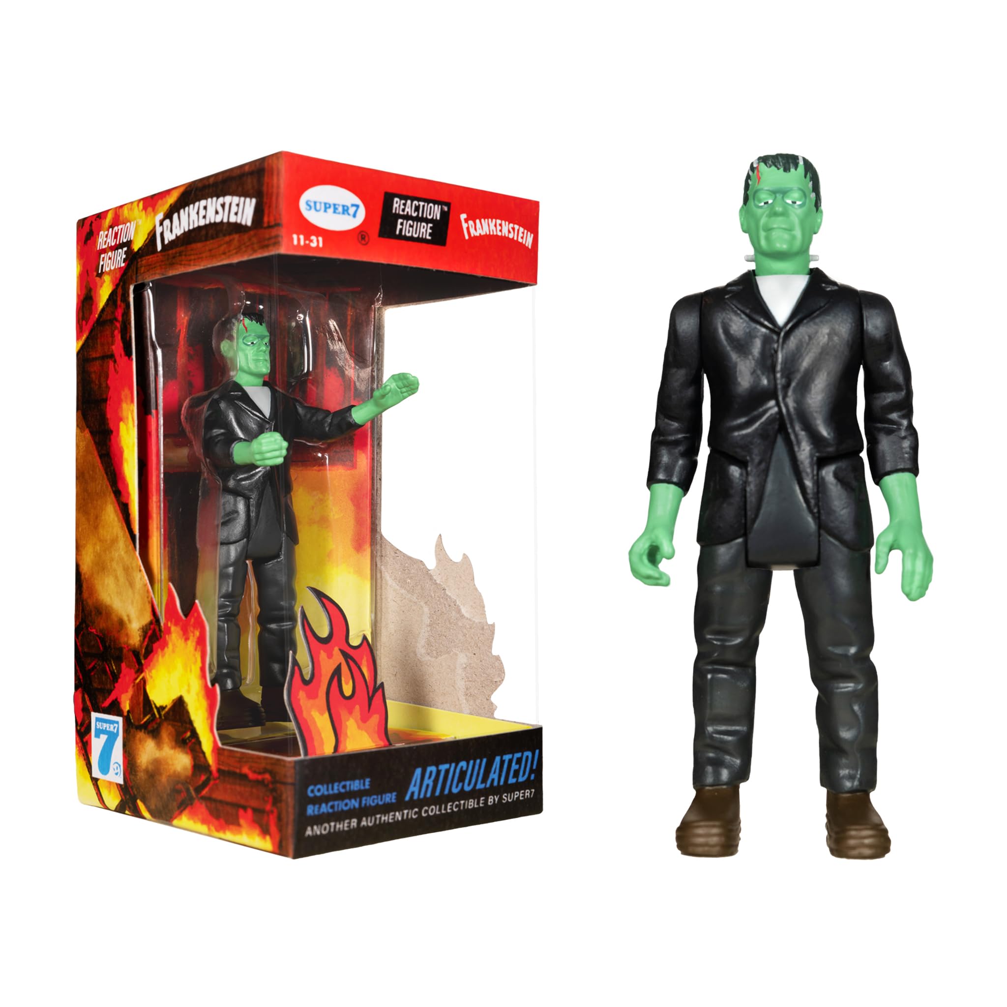 Universal Monsters ReAction Action Figure - Frankenstein (Fire Box)